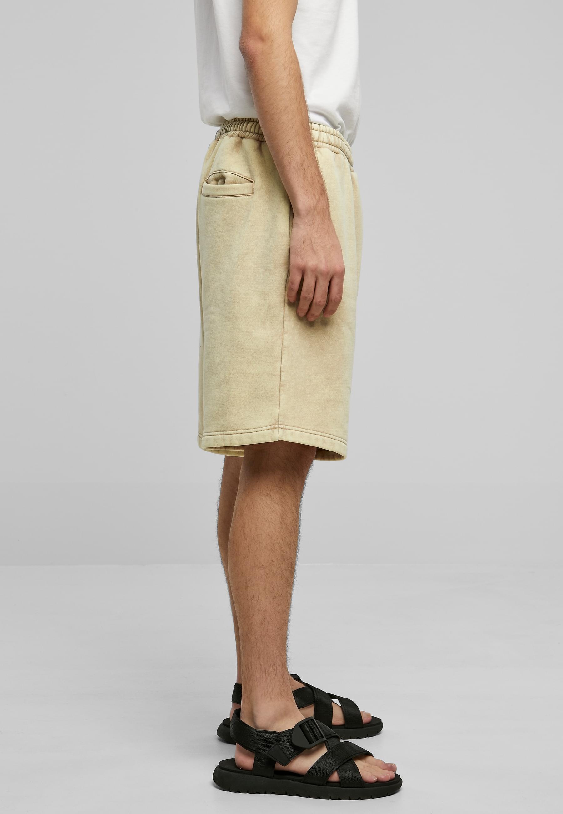 URBAN CLASSICS Sweatshorts »Urban Classics Herren Heavy Stone Washed Sweat Shorts«, (1 tlg.)