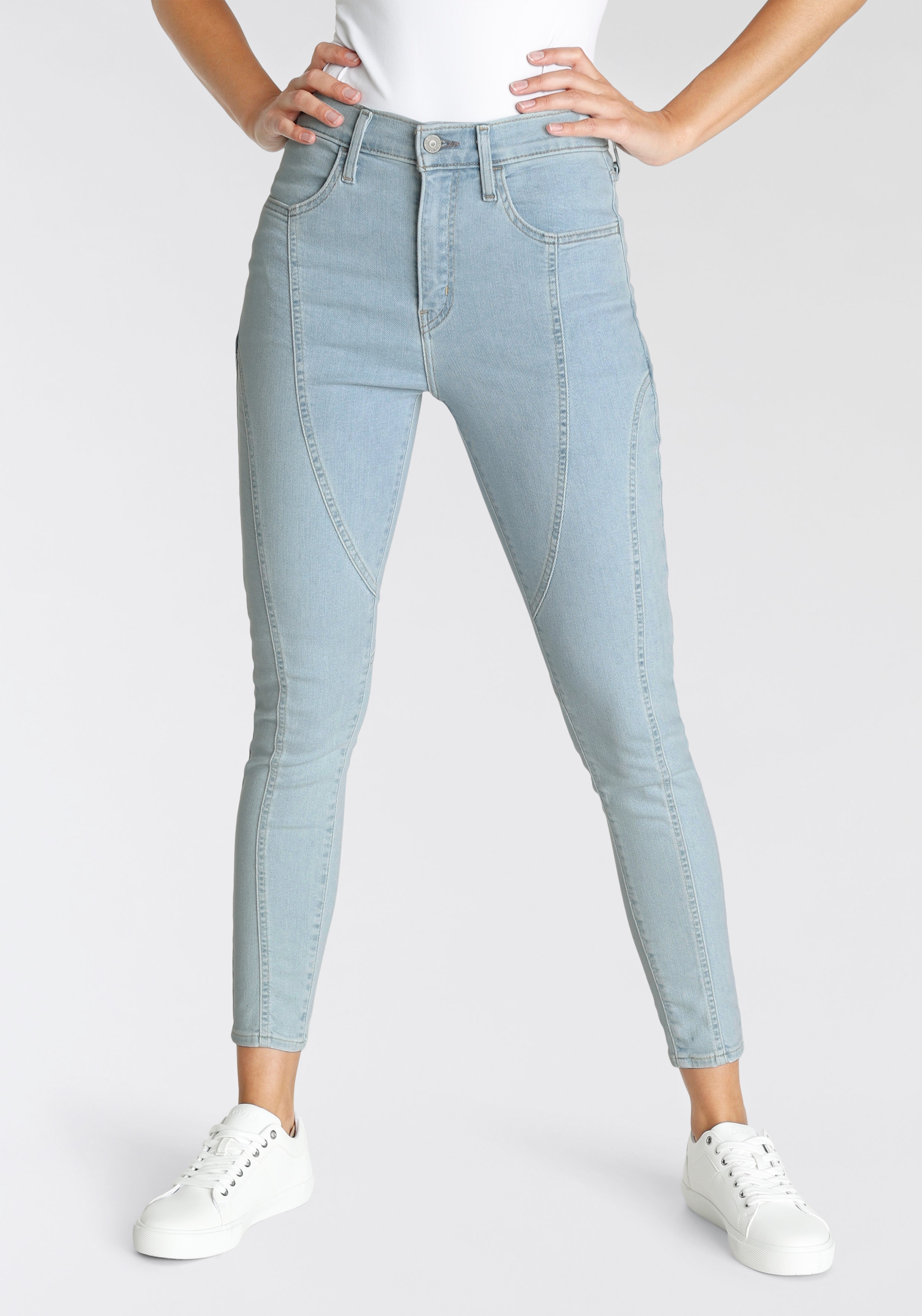 Levi's® Skinny-fit-Jeans »720 ZIP FRONT«, Biker- Look