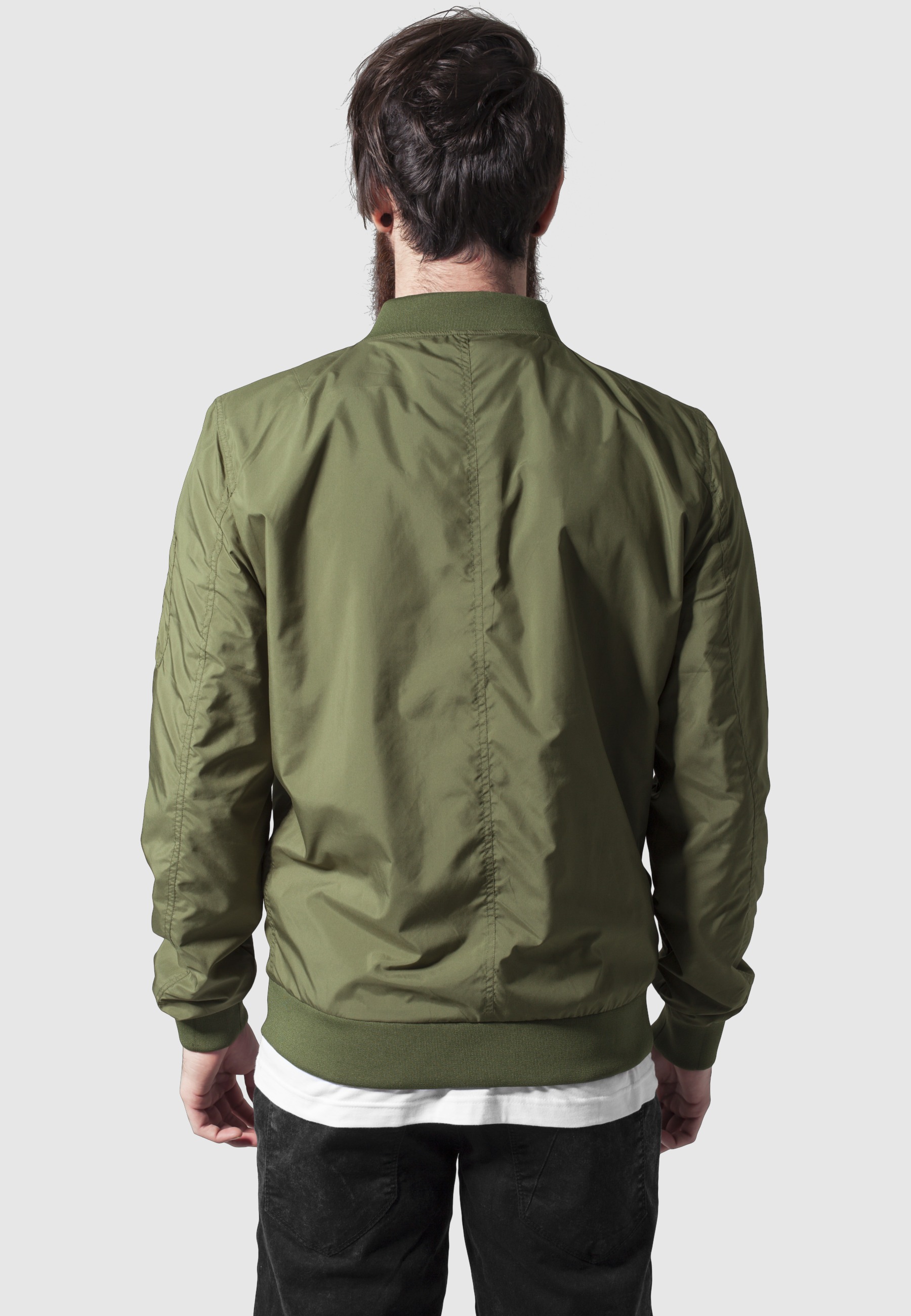 URBAN CLASSICS Allwetterjacke »Urban Classics Herren Light Bomber Jacket« 1 Stk. tlg. ohne Kapuze
