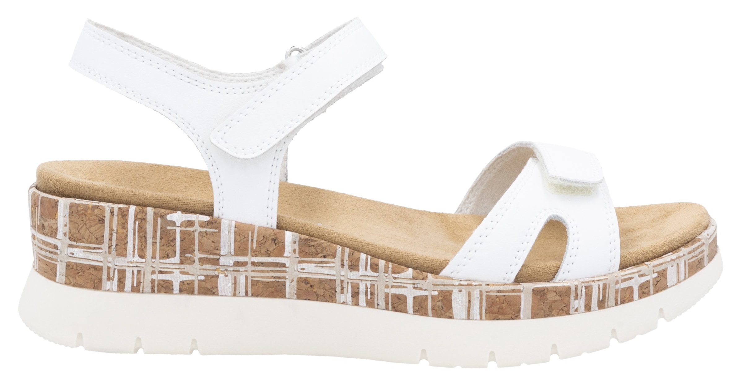 Remonte Keilsandalette, Riemchensandale, Bequemschuh, Sommerschuh mit Klettverschlüssen