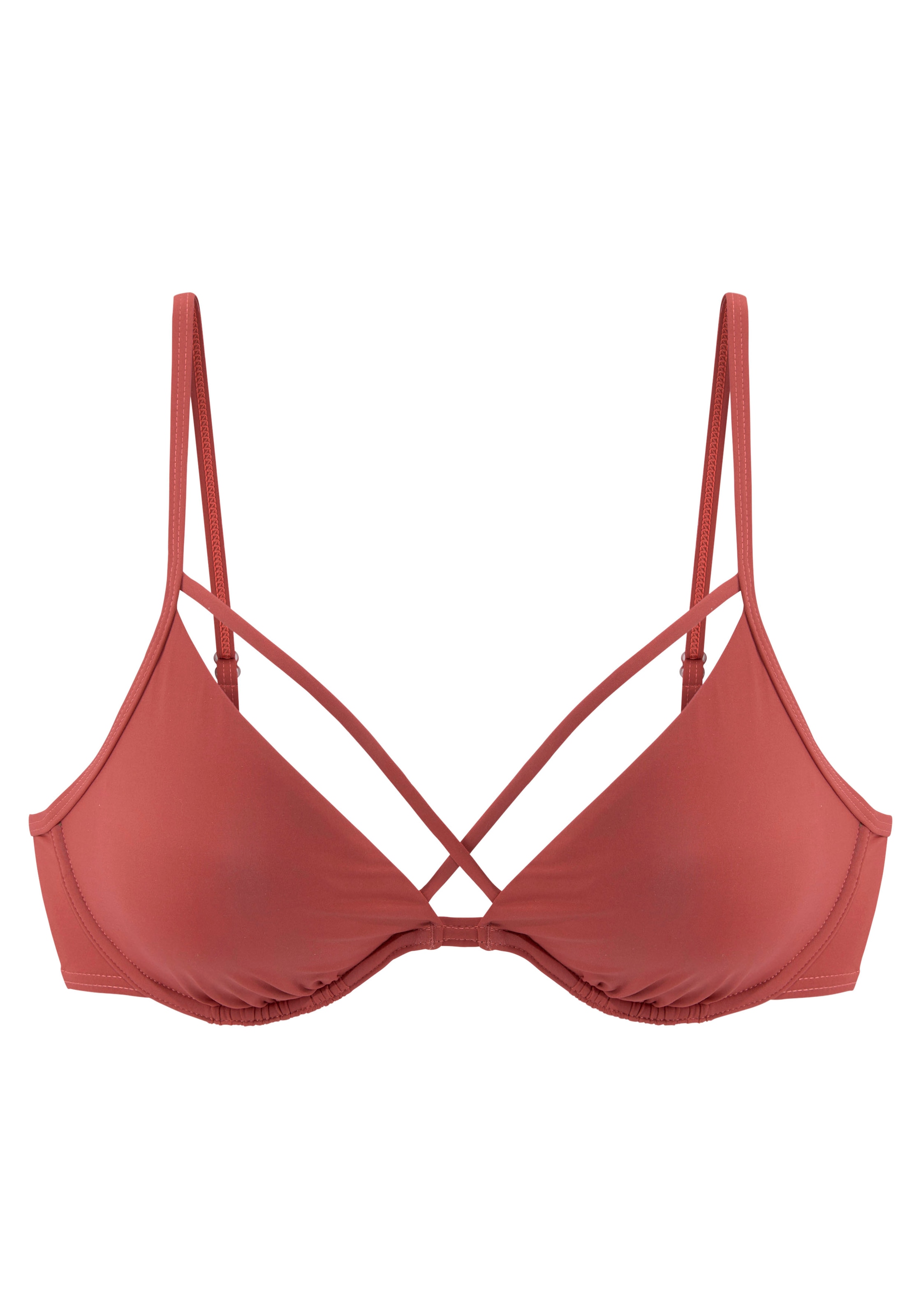LASCANA Bügel-Bikini-Top »Shora«, mit Zierbändern