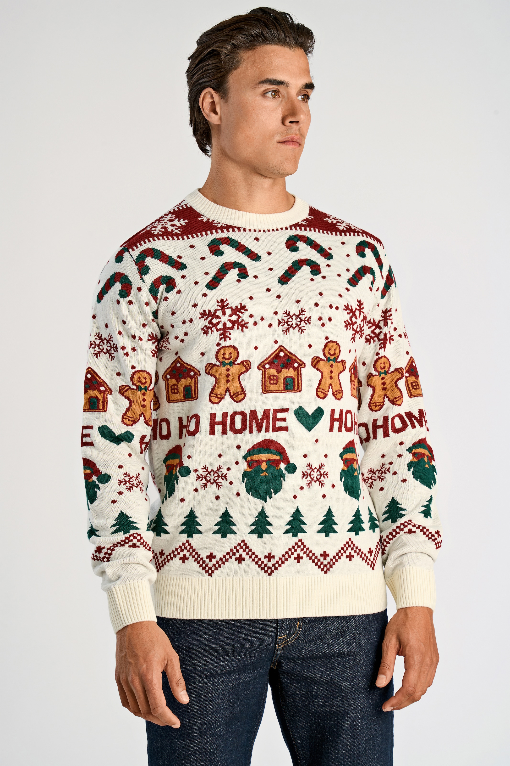 LINDBERGH Weihnachtspullover mit Intarsien Muster günstig online kaufen