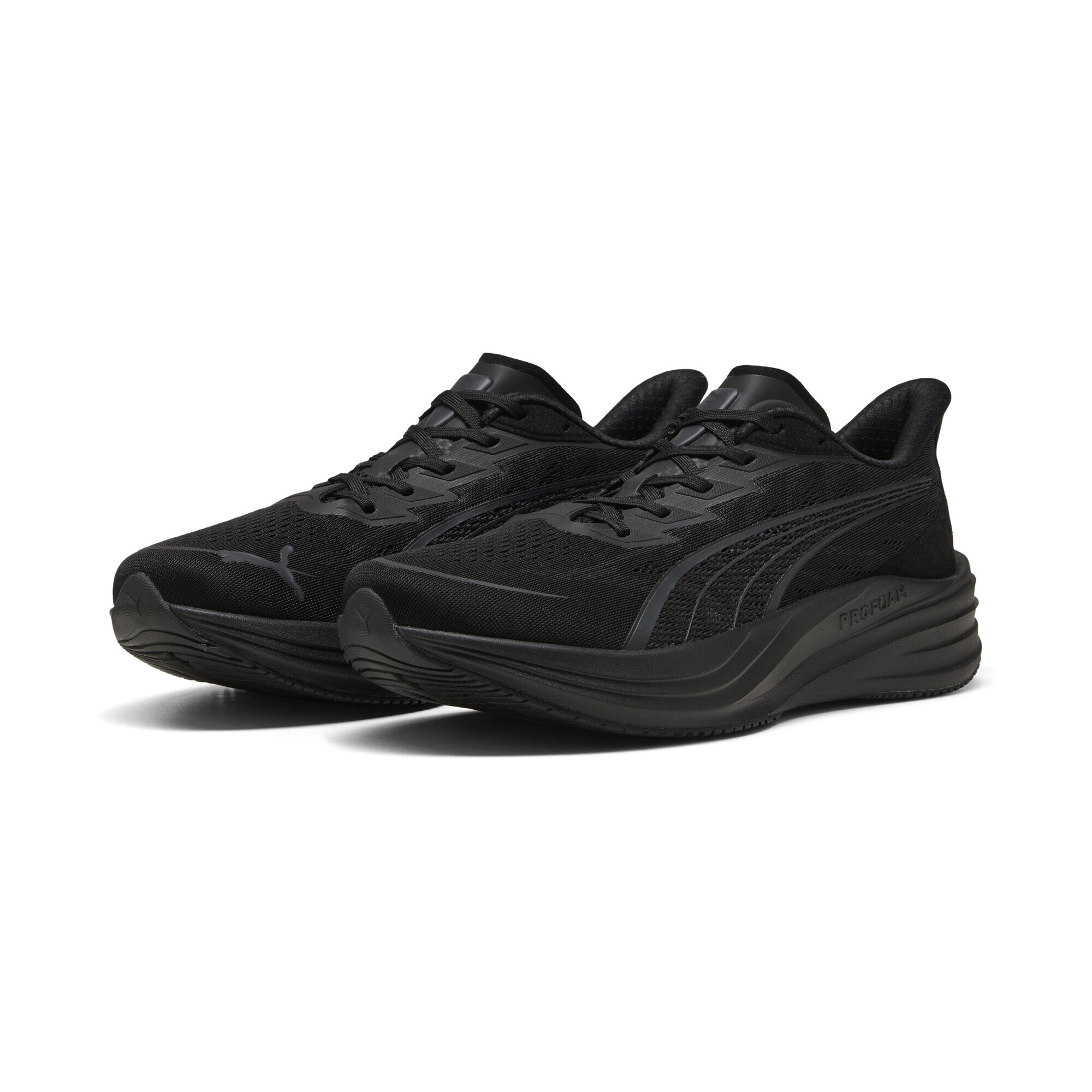 PUMA Trainingsschuh "Darter Pro 2 Laufschuhe Erwachsene", Gr. 41schwarz flat schwarz gray, Obermaterial: Synthetik, Textil; Futter: Textil;
