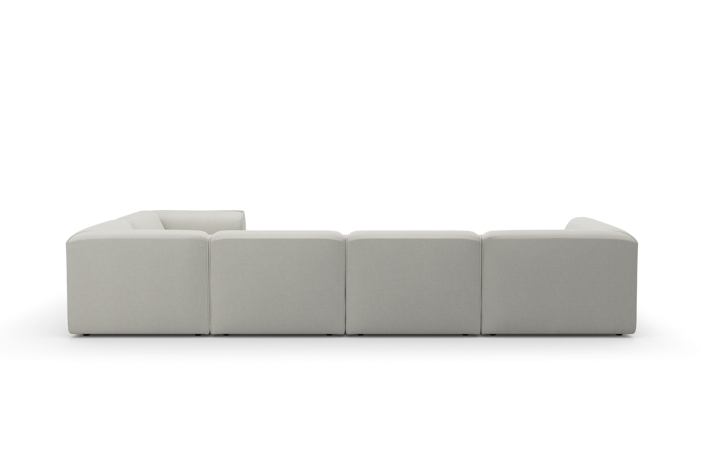 RAUM.ID Wohnlandschaft »Merid U-Form, jederzeit durch Module erweiterbar, B/T/H: 367/206/70 cm«, als Modul oder separat verwendbar, für individuelle Zusammenstellung