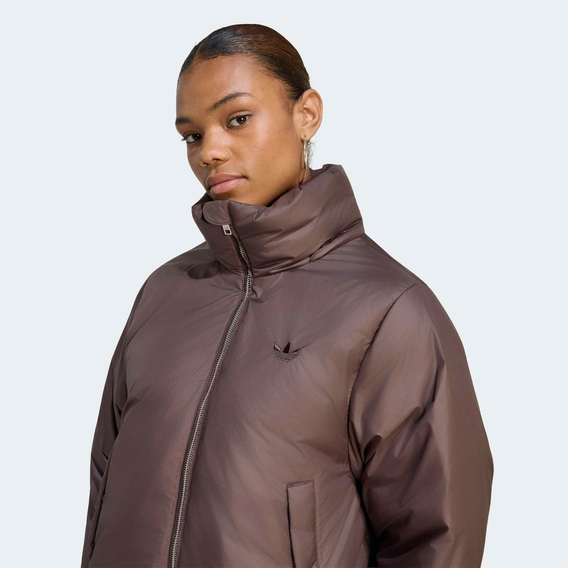 adidas Originals Outdoorjacke »ESS DOWN HOODED PUFFER T« für Erwachsene, mit Reißverschluss, aus Polyester