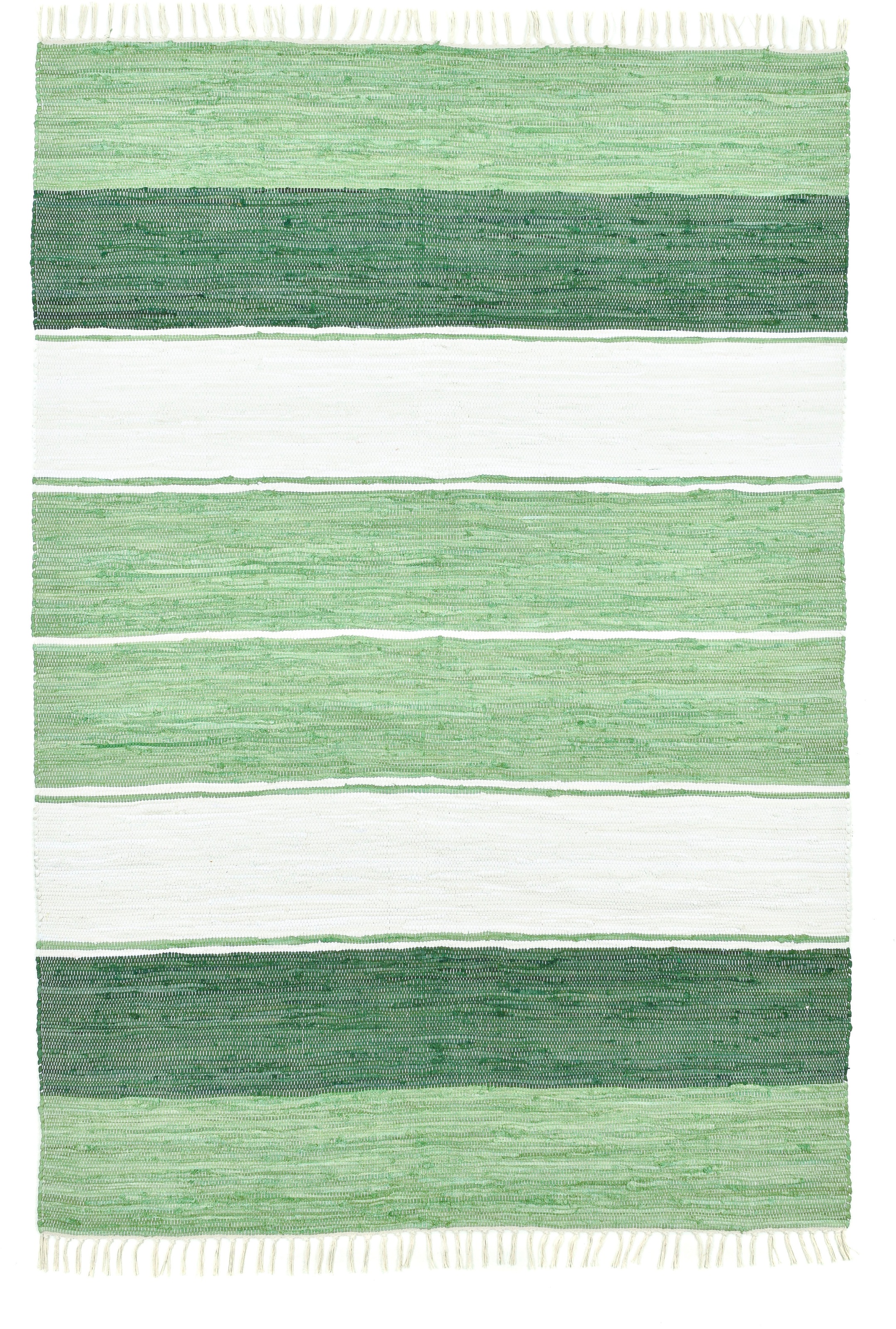 Thumbnail - OTTO home Teppich "Alizee" rechteckig 5 mm Höhe Wendeteppich, reine Baumwolle, handgewebt, gestreift, waschbar, modern