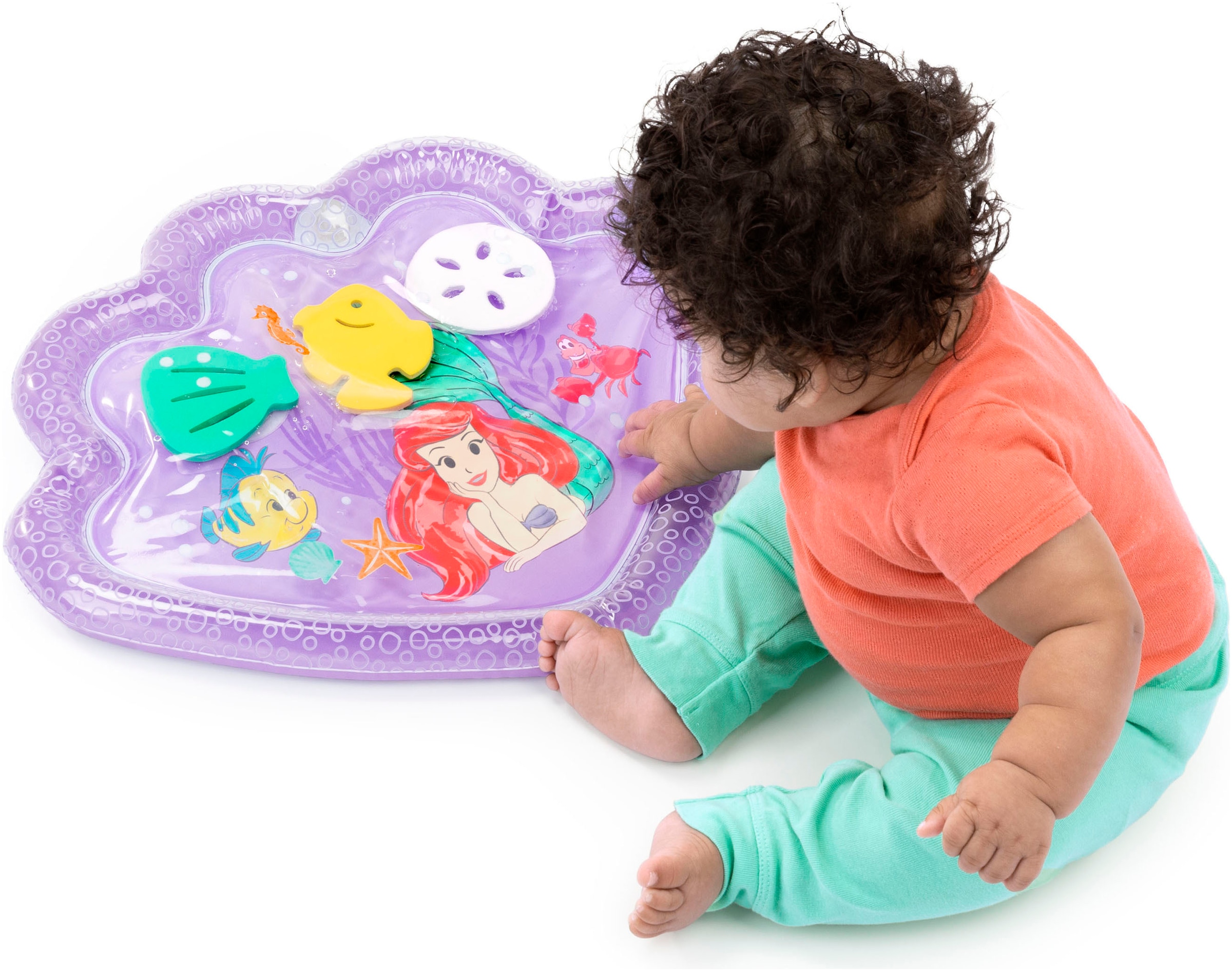 Bright Starts Spielmatte »The little Mermaid Sea TreasuresTummy Time Water Mat«
