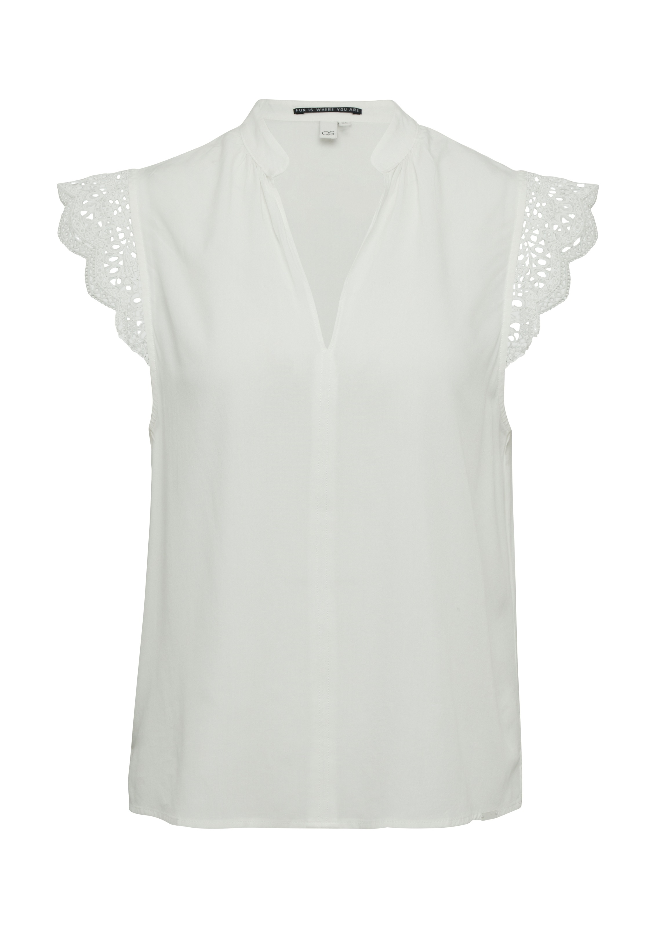 Thumbnail - QS Blusentop mit Spitzen-Detail