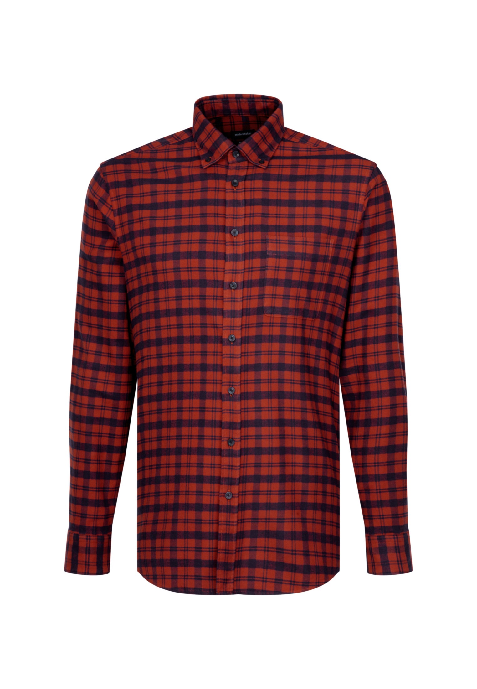 seidensticker Businesshemd »Schwarze Rose«, Regular Langarm Button-Down-Kragen Karo