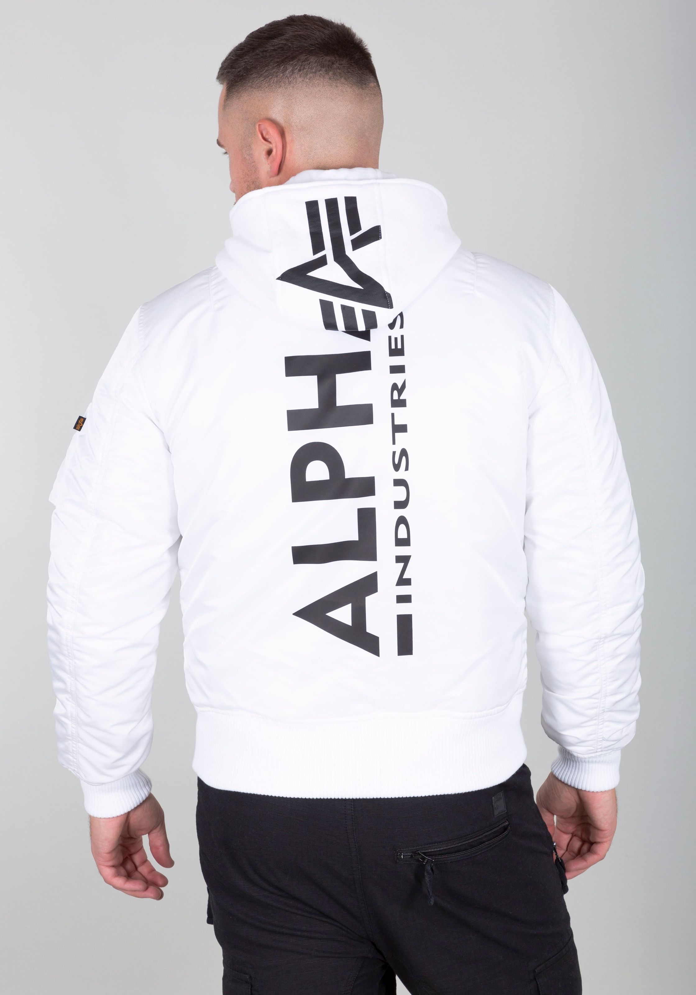 Alpha Industries Bomberjacke "MA-1 ZH Back Print", mit Kapuze günstig online kaufen