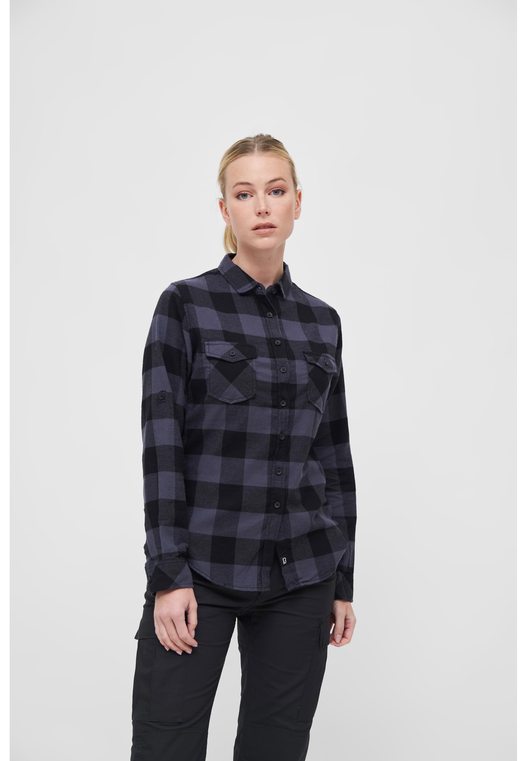 Brandit Langarmhemd »Brandit Damen Amy Flanell Shirt GIRLS«, (1 tlg.)