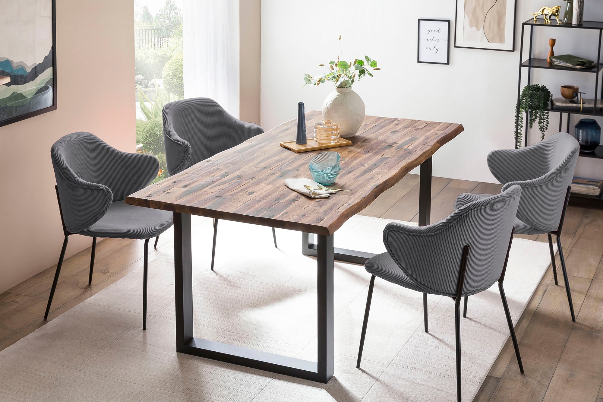 SalesFever Esstisch "Design Esstisch für stilvolles Ambiente" Doppelt lacki günstig online kaufen