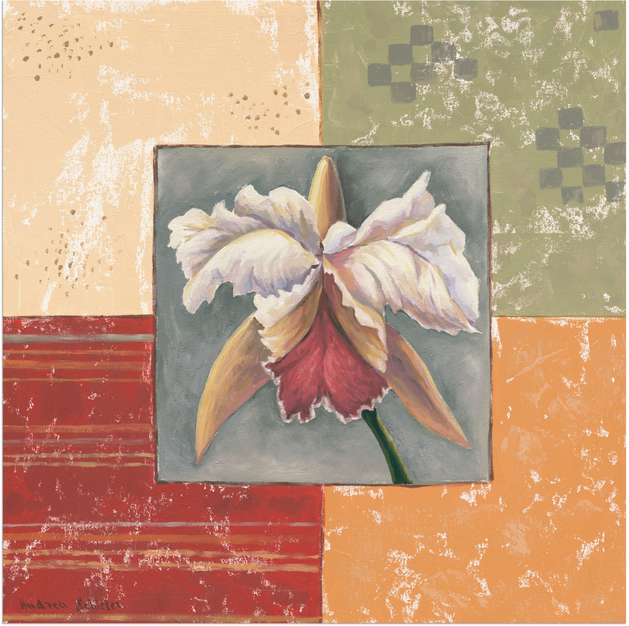 Wandaufkleber in Alubild, Blumenbilder, Größen Wandbild Artland als versch. BAUR (1 Leinwandbild, »Orchidee«, oder Poster St.), | kaufen