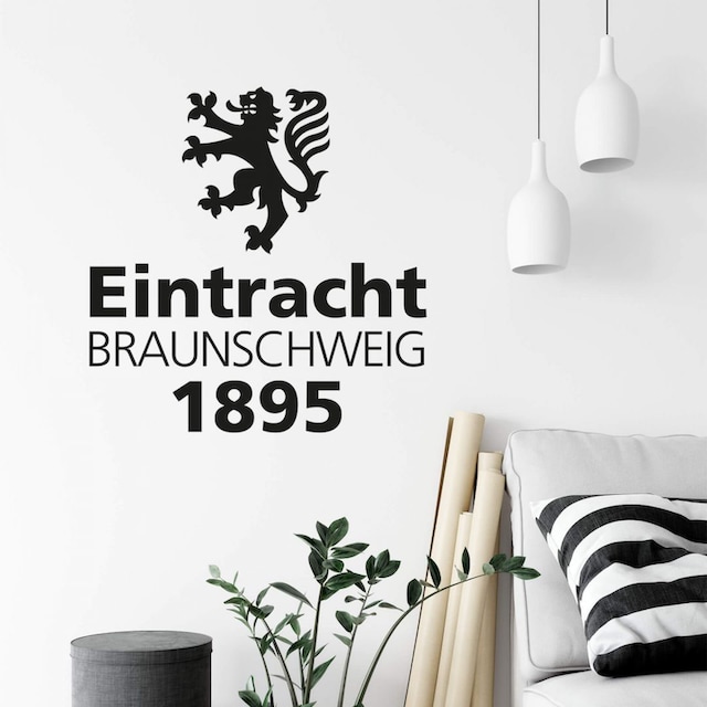 »Eintracht bestellen Braunschweig Wall-Art Löwe«, (1 | Wandtattoo BAUR St.)