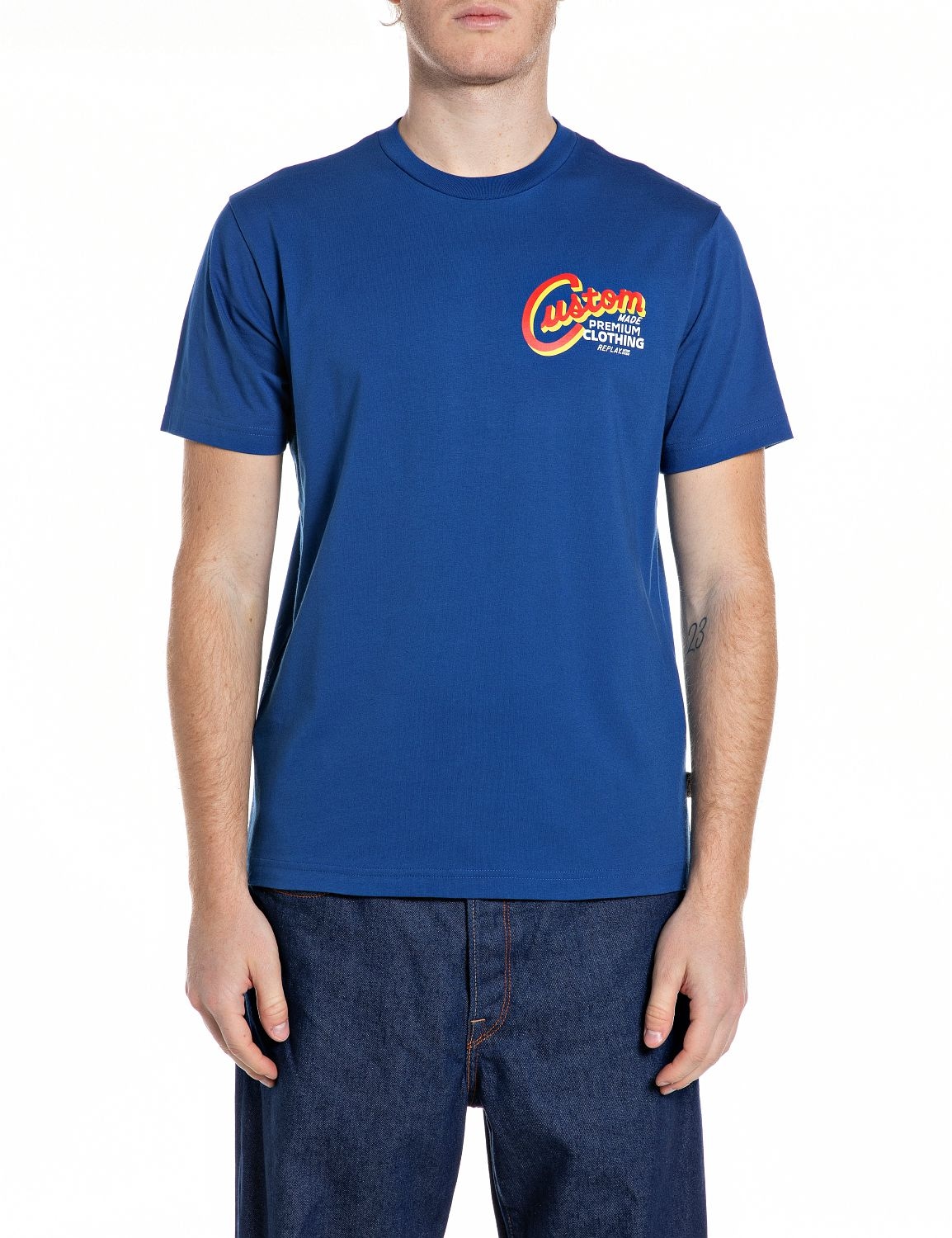 Replay T-Shirt mit Frontprint auf der Brust, Rundhals günstig online kaufen