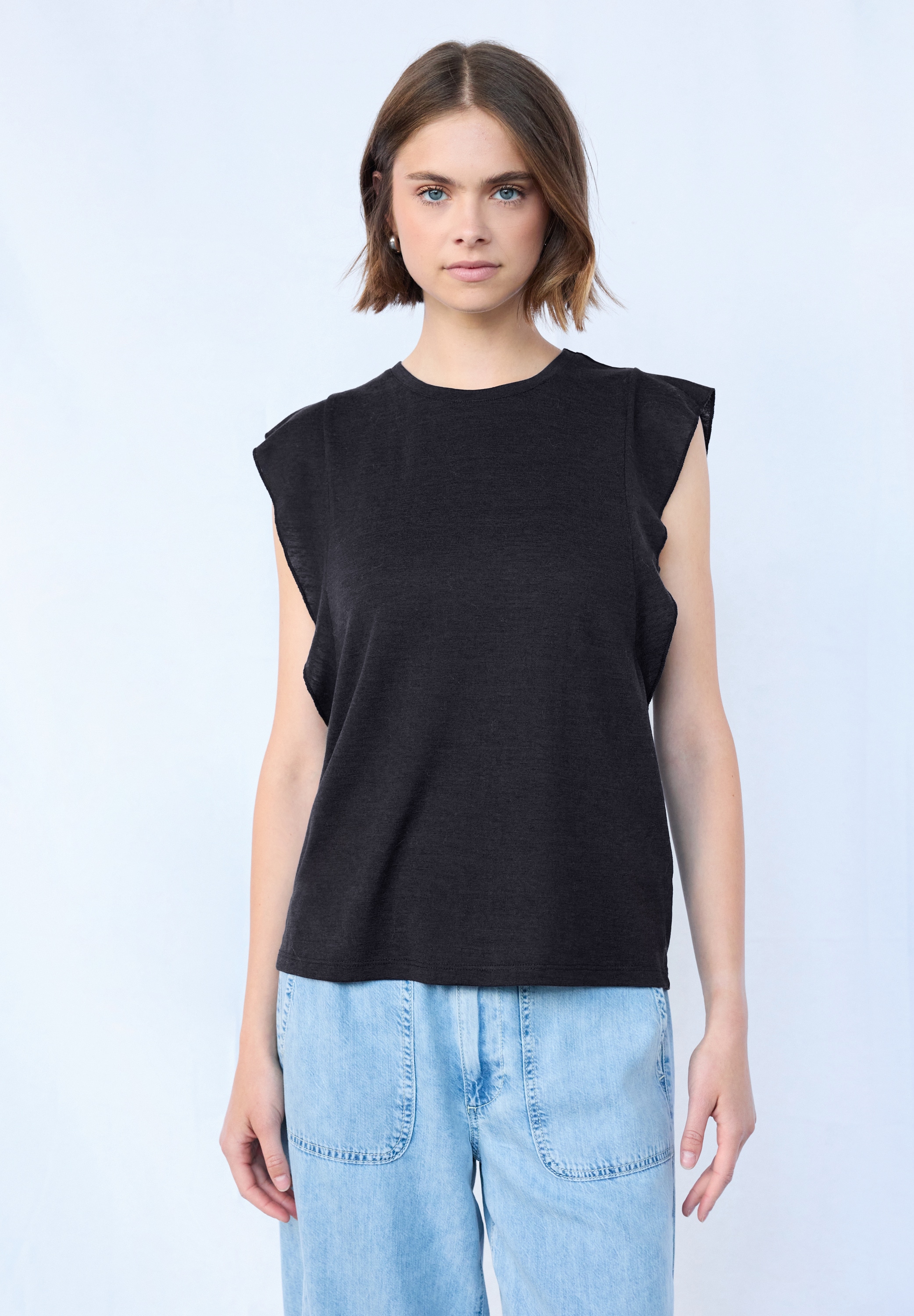 STREET ONE STUDIO T-Shirt, Rundhalsausschnitt günstig online kaufen