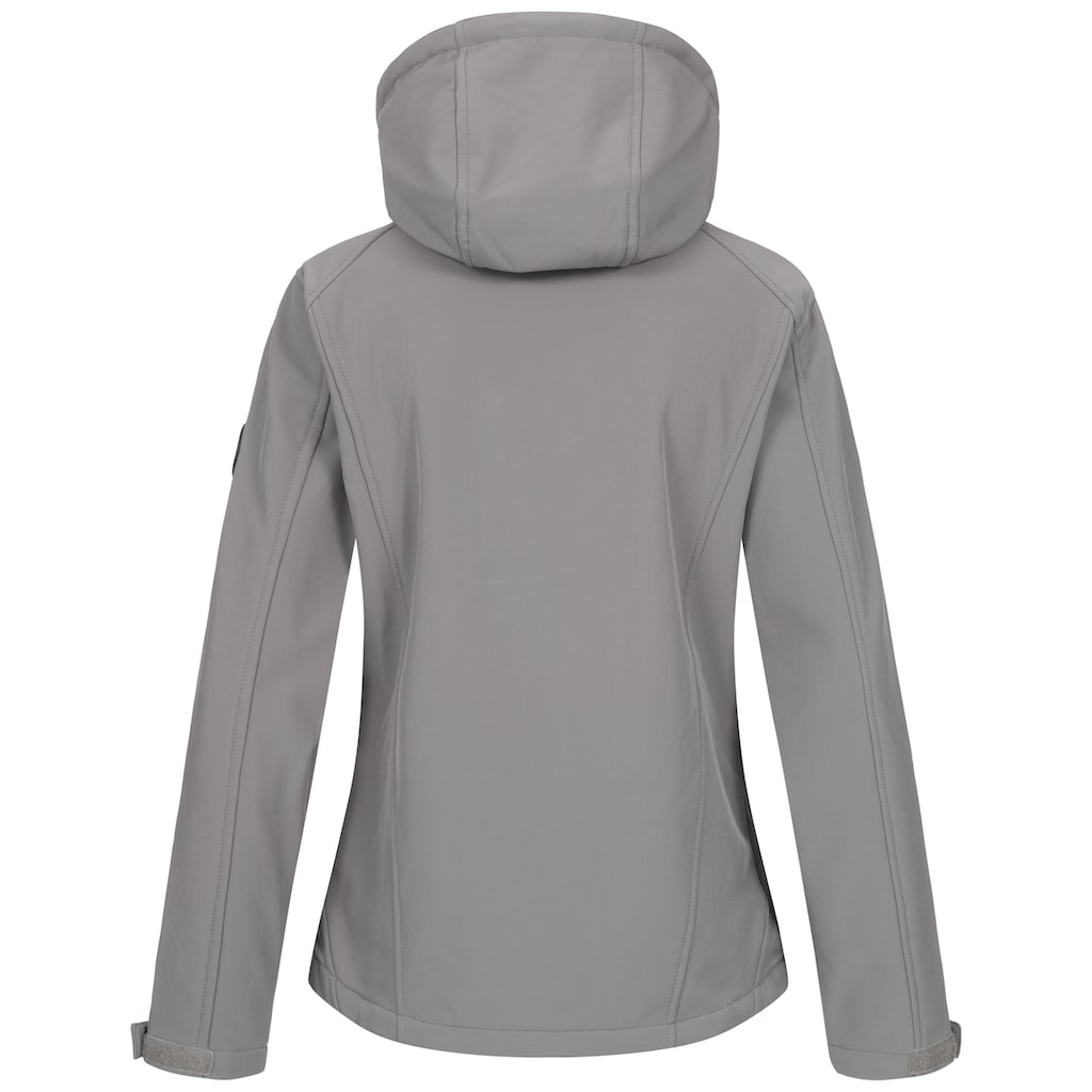 DEPROC Active Softshelljacke »PEAK CREEK WOMEN«, mit abnehmbarer Kapuze