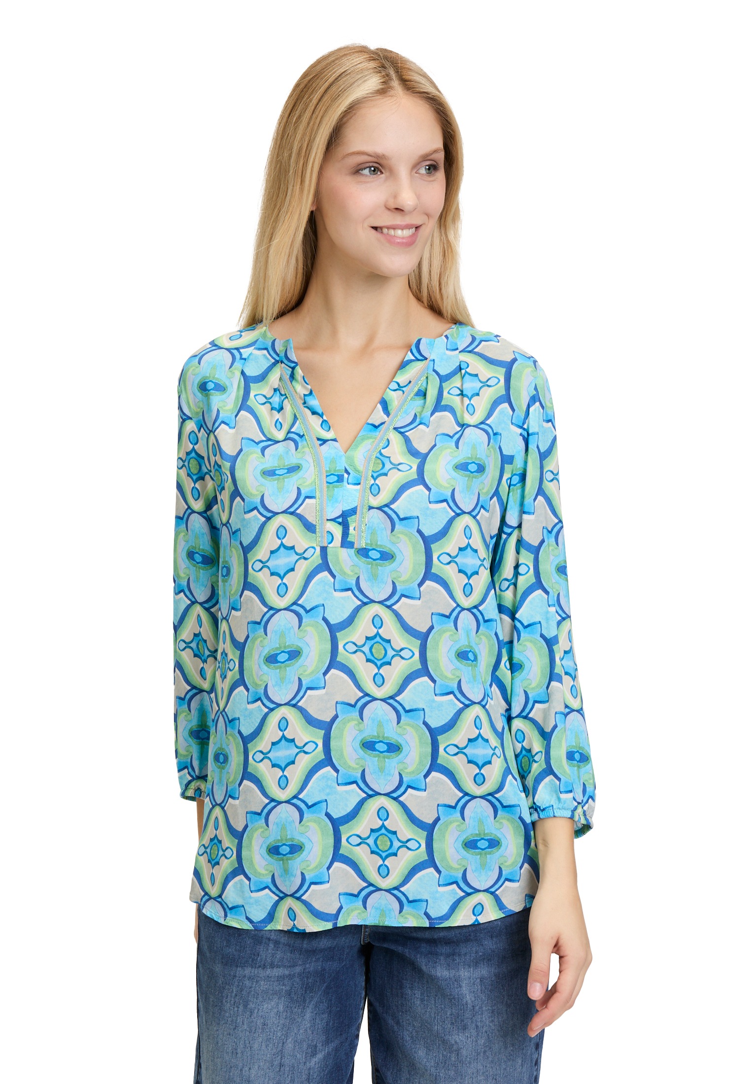 Cartoon Schlupfbluse » Casual-Bluse su Muster«...