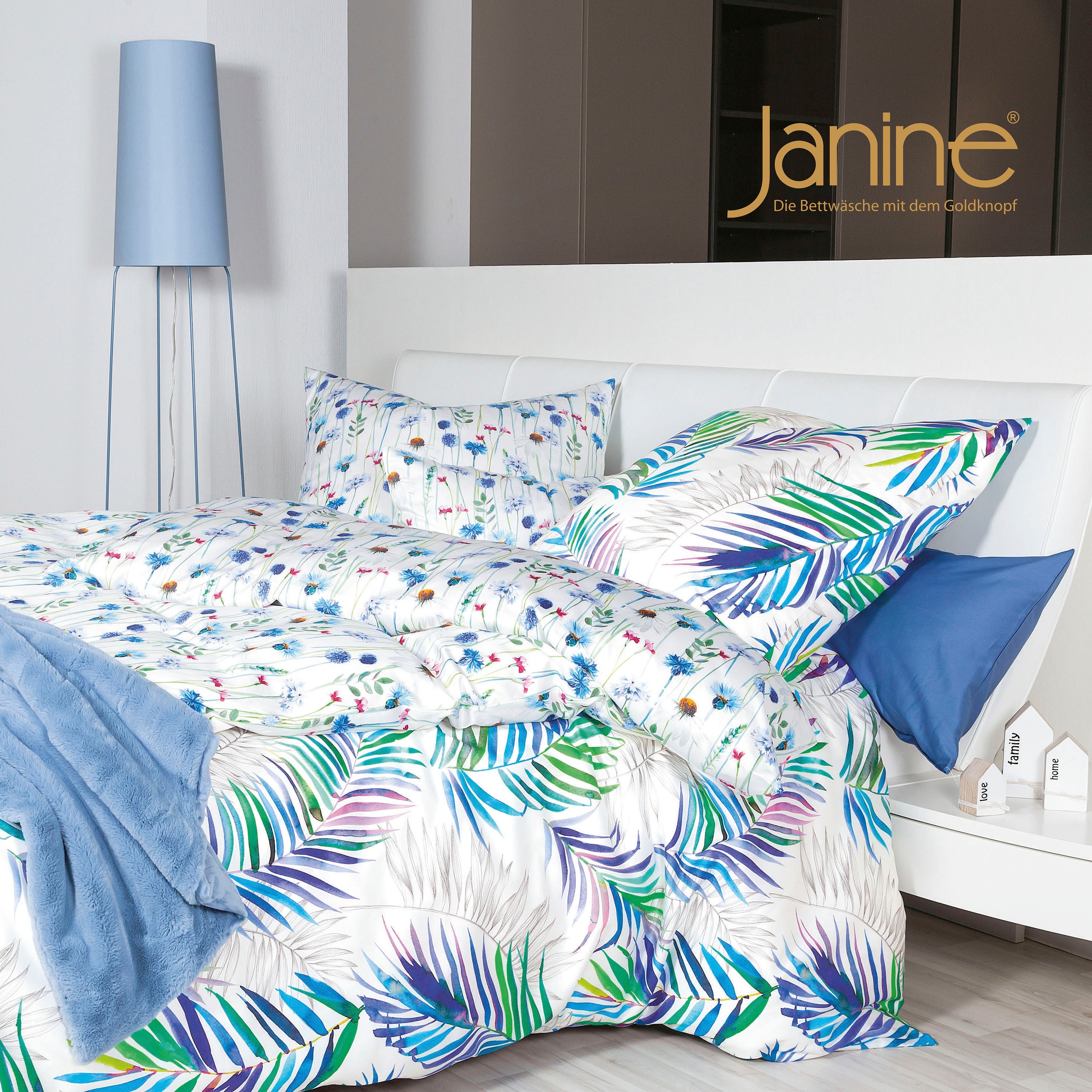 Janine Bettwäsche "moments98104 02" 2 Stk. tlg. mit Reißverschluss günstig online kaufen