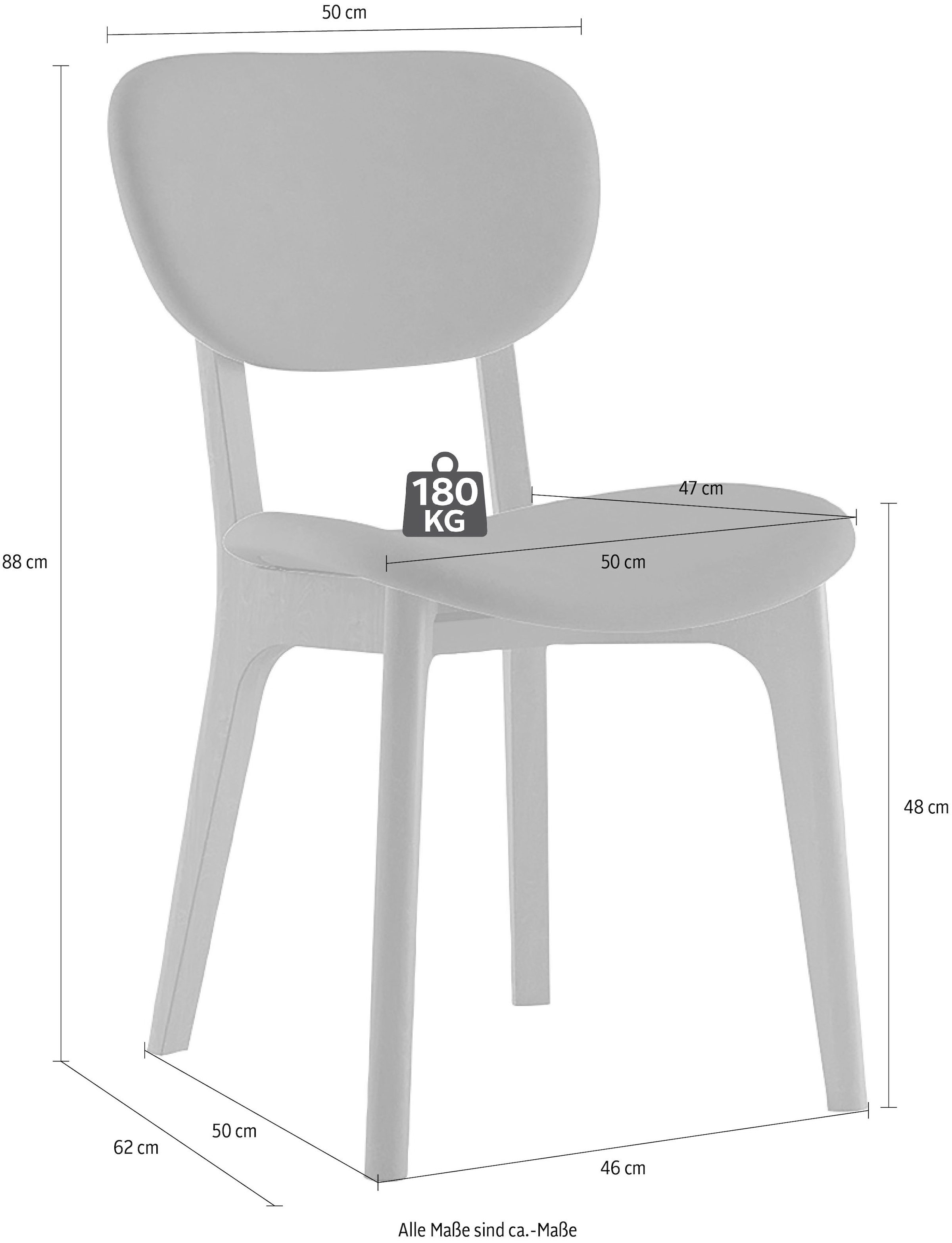 INOSIGN Stuhl »COZY Made in Italy«, (Set), 2 St., Microfaser, Gestell in Buche, Kirsch- oder Nussbaum, Massivholz, Design Stuhl