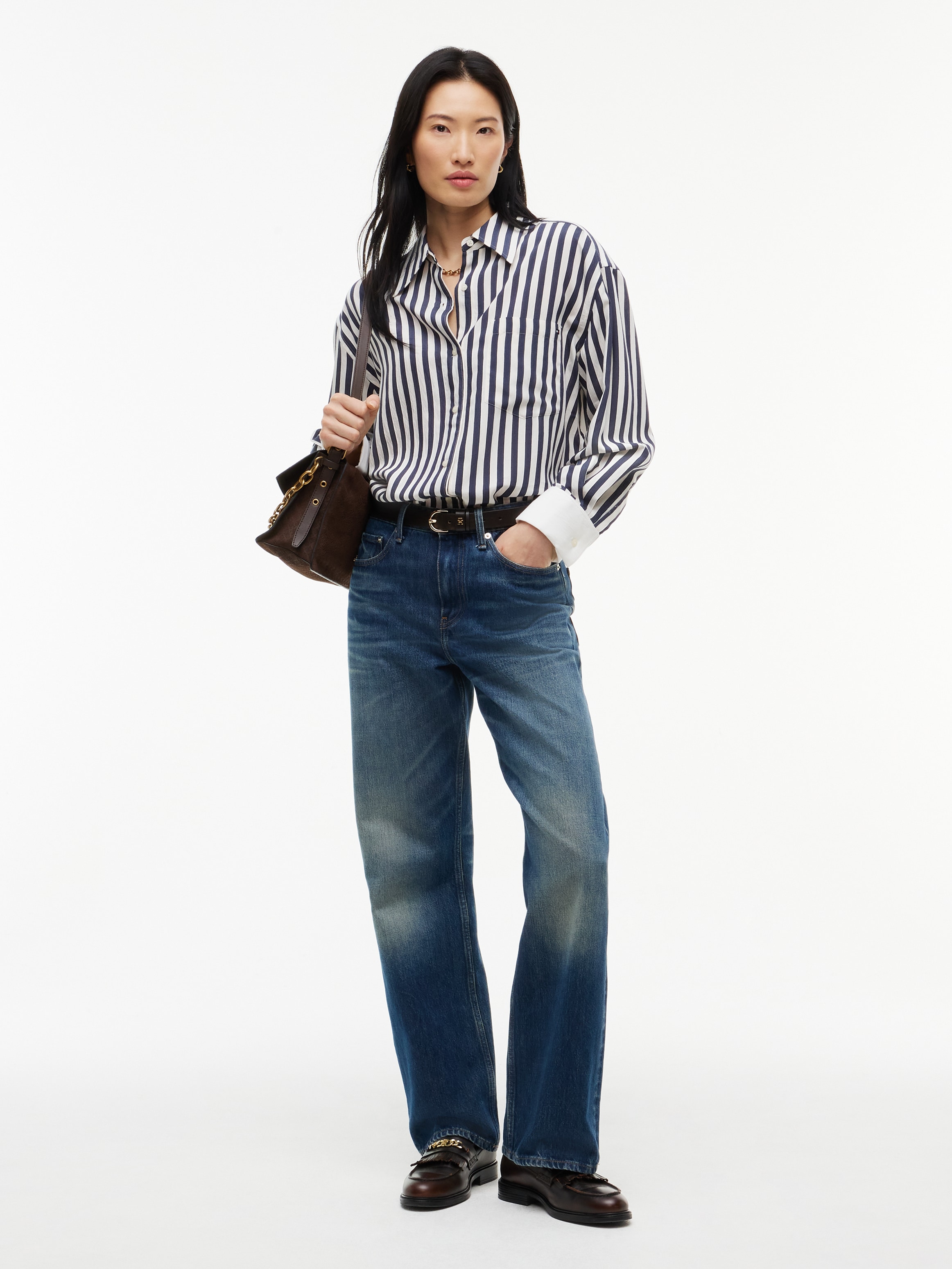 Tommy Hilfiger Langarmbluse »FLUID DOUBLE CUFF SHIRT« Viskosemischung