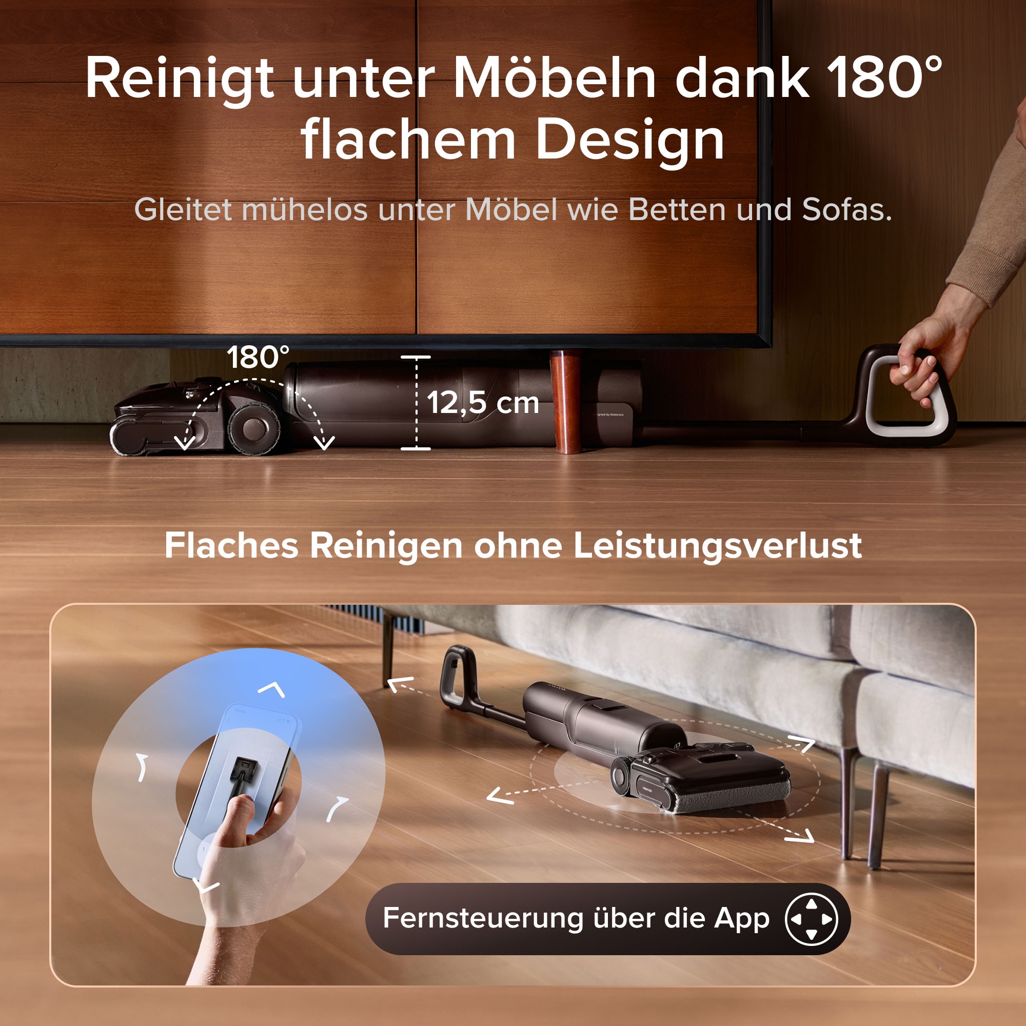 Roborock Nass-Trocken-Akkusauger »F25 Pro Turbo« HyperScrub Schrubbermodus, 25.000 Pa, App-Steuerung