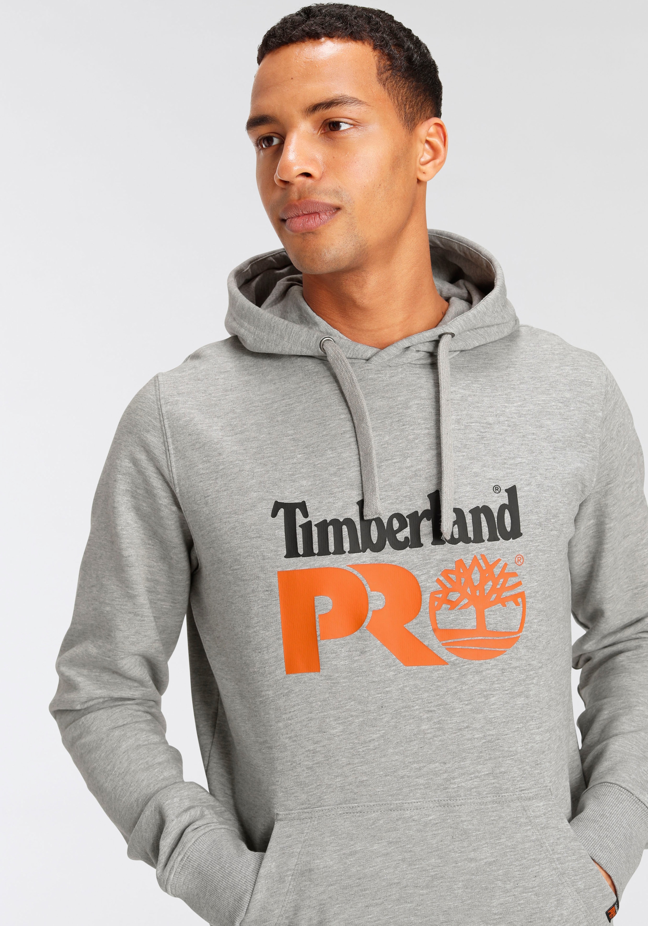 Timberland Pro Hoodie, robuster Stoff, Kängurutasche, Kapuze mit Kordelzug