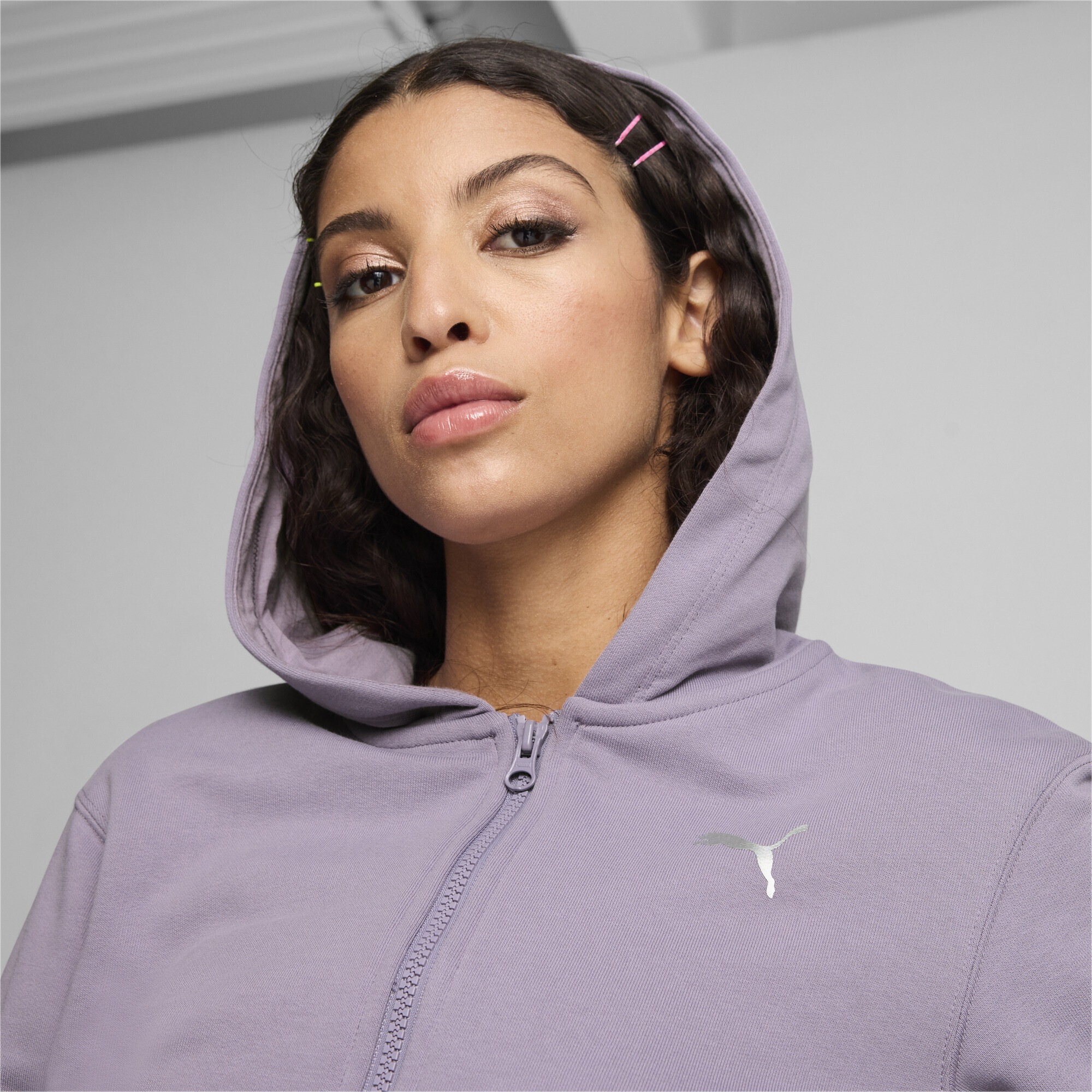 PUMA Sweatjacke »Classics Cropped Hoodie Damen«