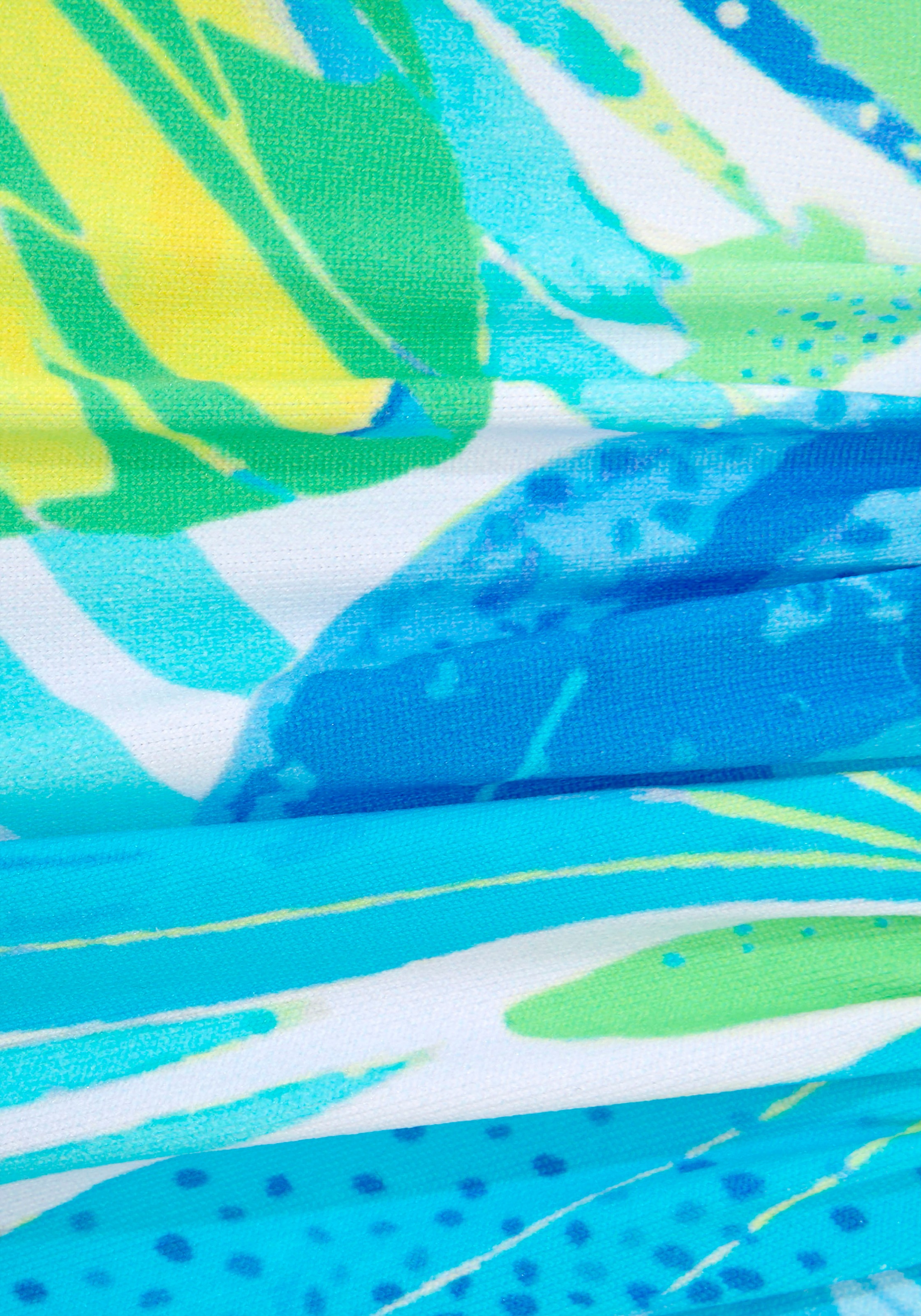 Sunseeker Underwired Bandeau Bikini Top Blue/Green Size 40 3