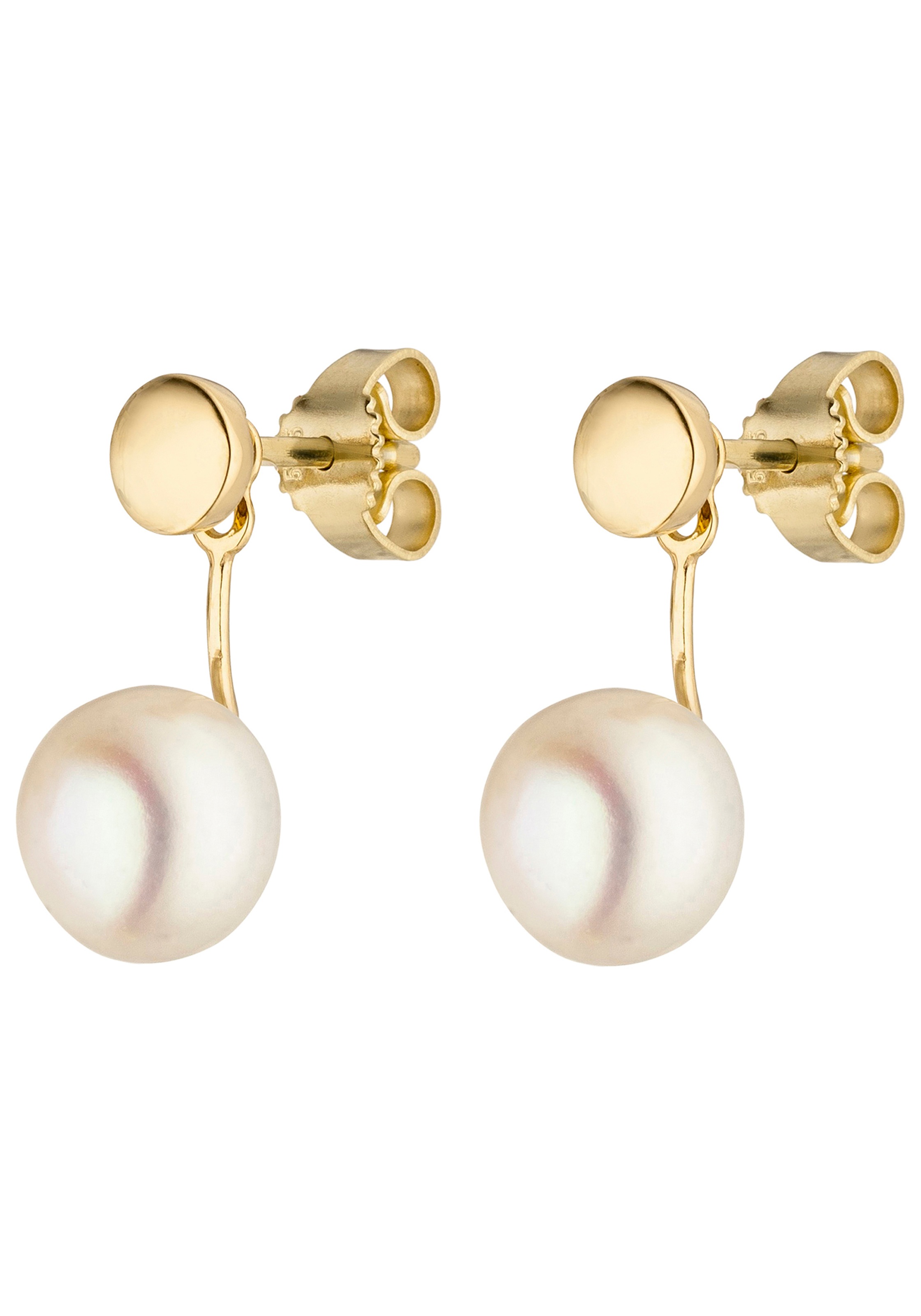 JOBO Perlenohrringe »Ohrringe Goldohrringe mit Perlen« 585 Gold