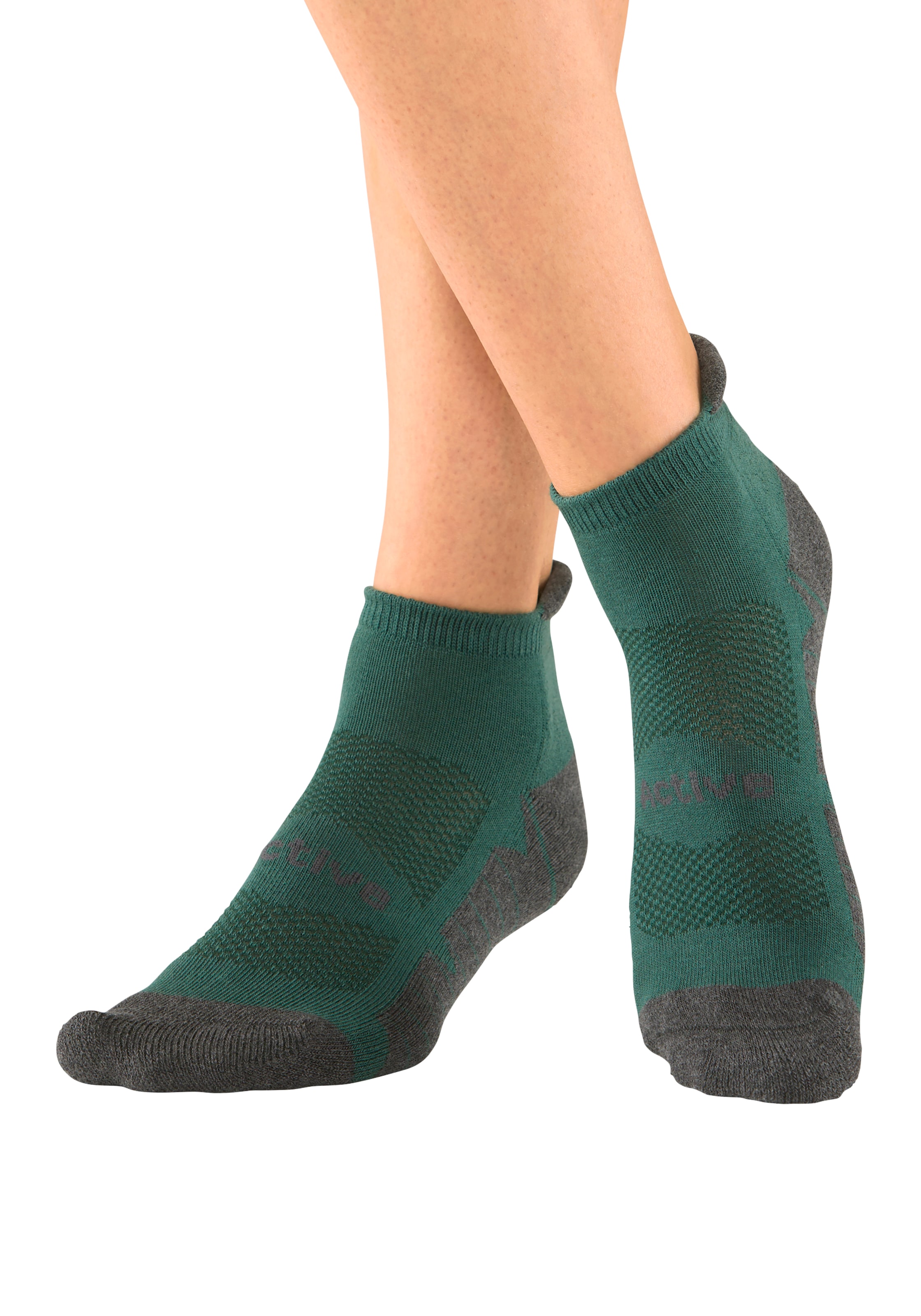 LASCANA ACTIVE Sneakersocken, (Packung, 6 Paar), mit weicher Frotteesohle