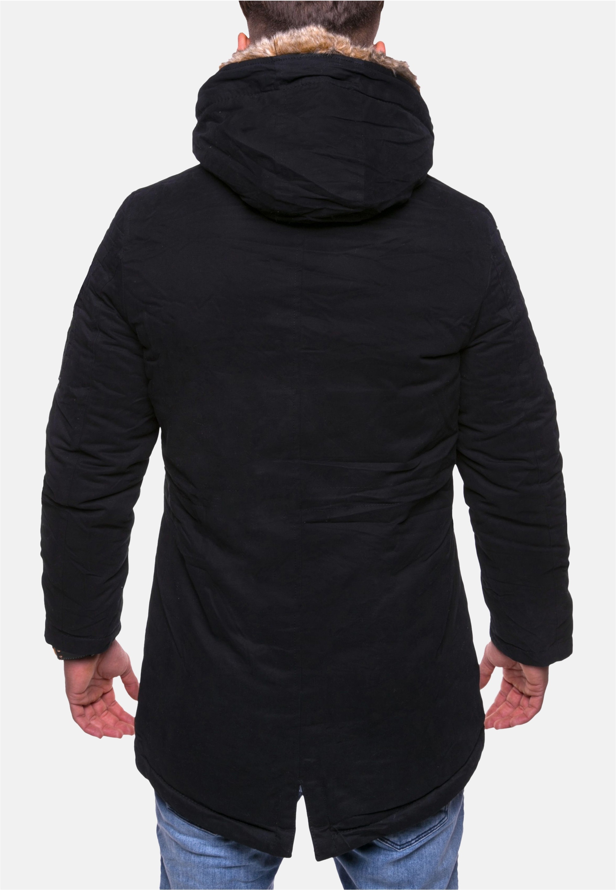 behype Parka »GK-1«, mit Kunstpelz