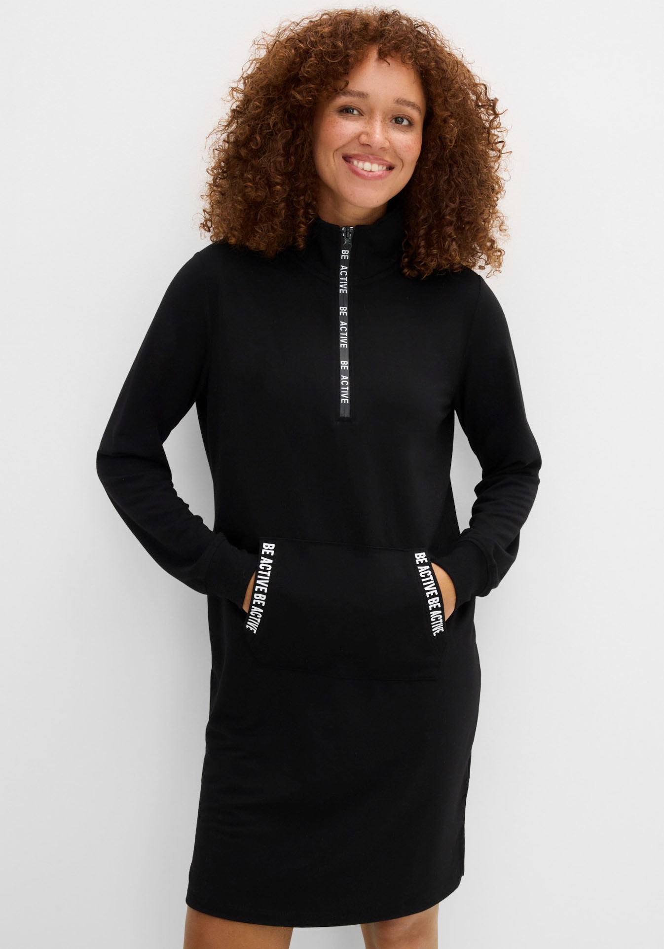 bonprix 1100000002199 für den Alltag, mit langem Arm, aus Viskose-Mix, Casual Stil