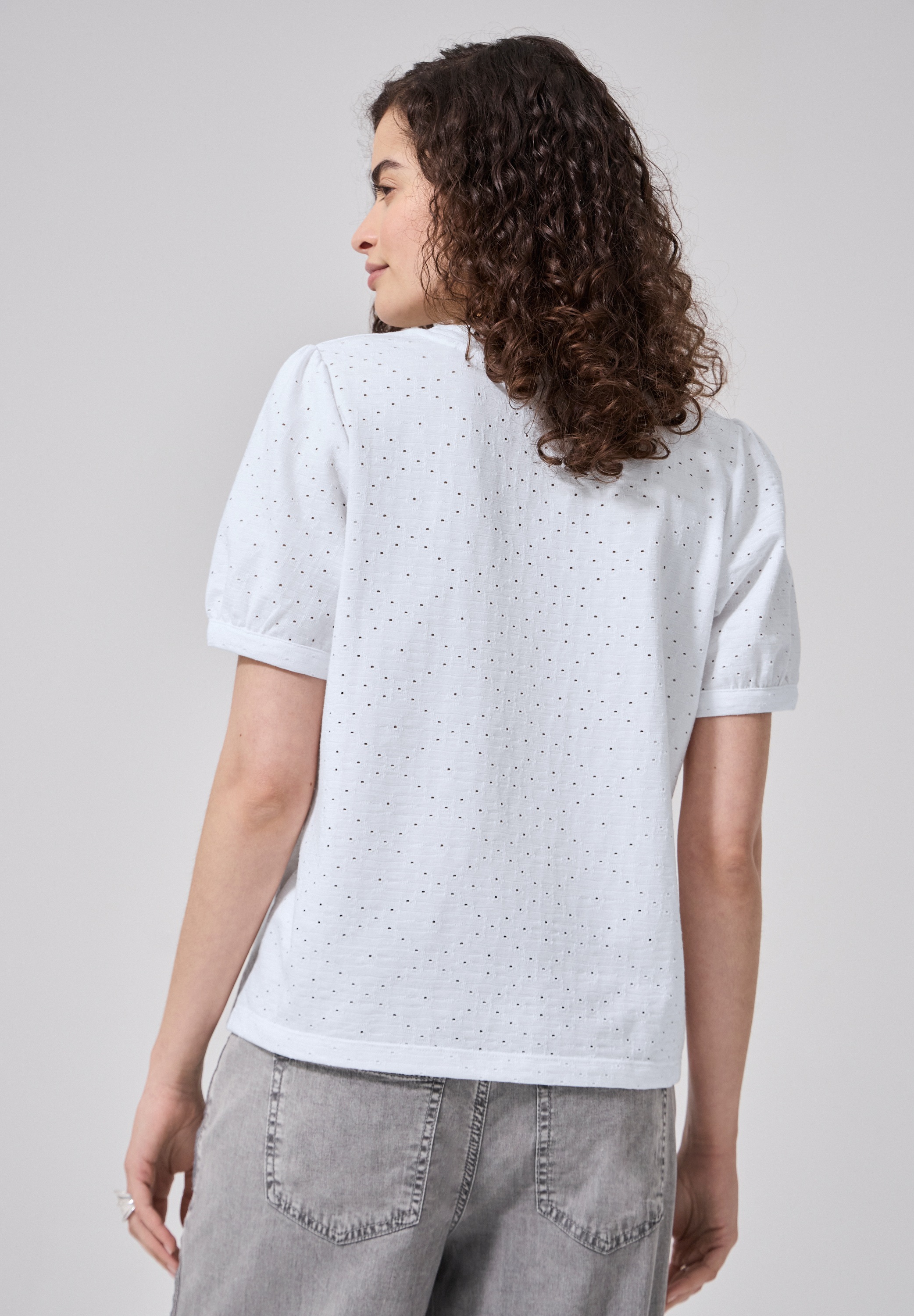STREET ONE STUDIO Spitzenshirt mit Spitze