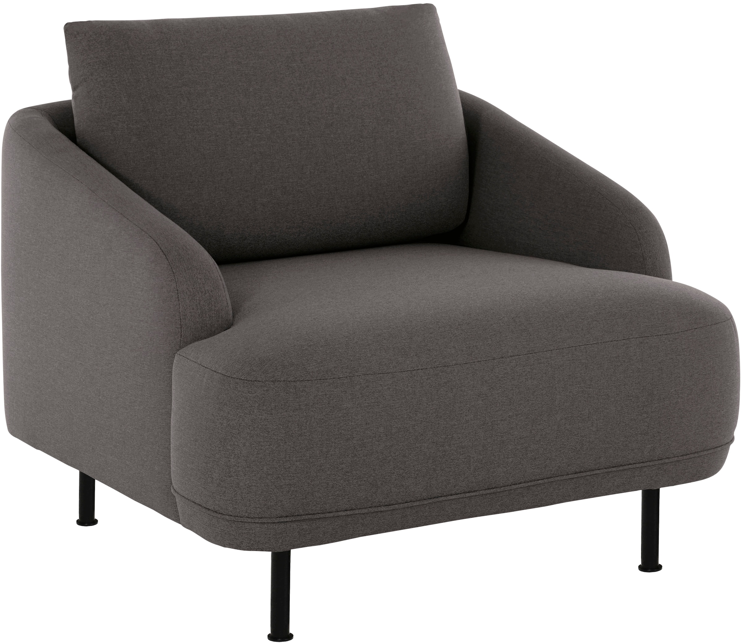 andas Sessel »Bendik«, Füße aus schwarzem Metall, Design by Morten Georgsen  | BAUR