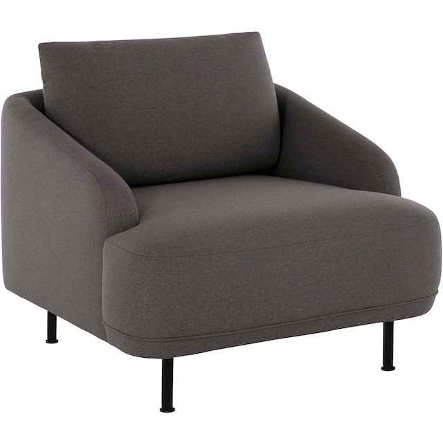 andas Sessel »Bendik«, Füße aus schwarzem Metall, Design by Morten Georgsen  | BAUR