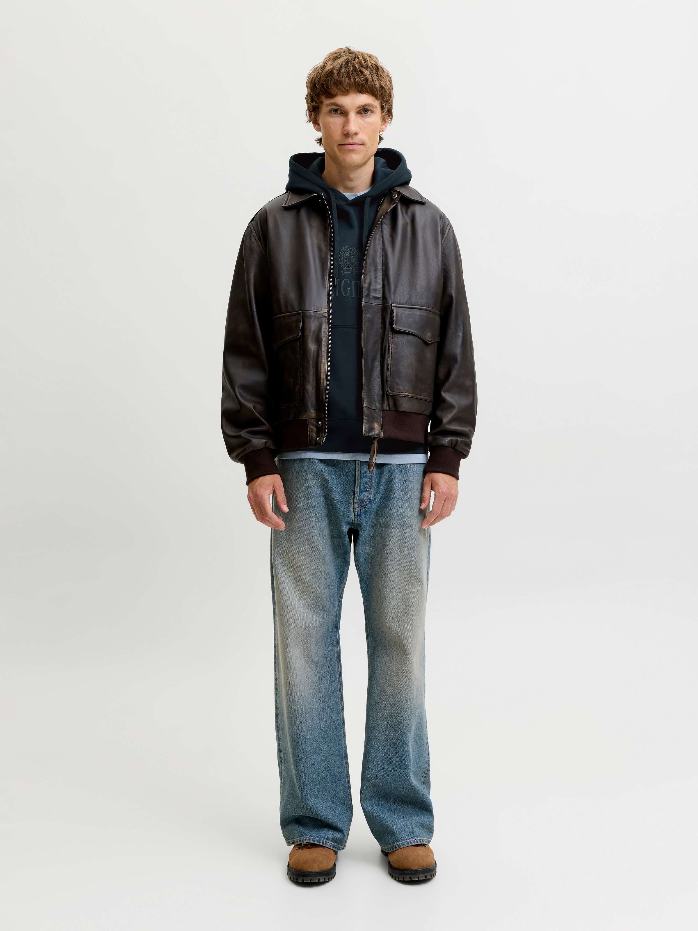 Jack & Jones Kapuzensweatshirt »JORFREDERIKSBERG MONOGRAM SWEAT HOOD SN«, Baumwollmischung, relaxed fit
