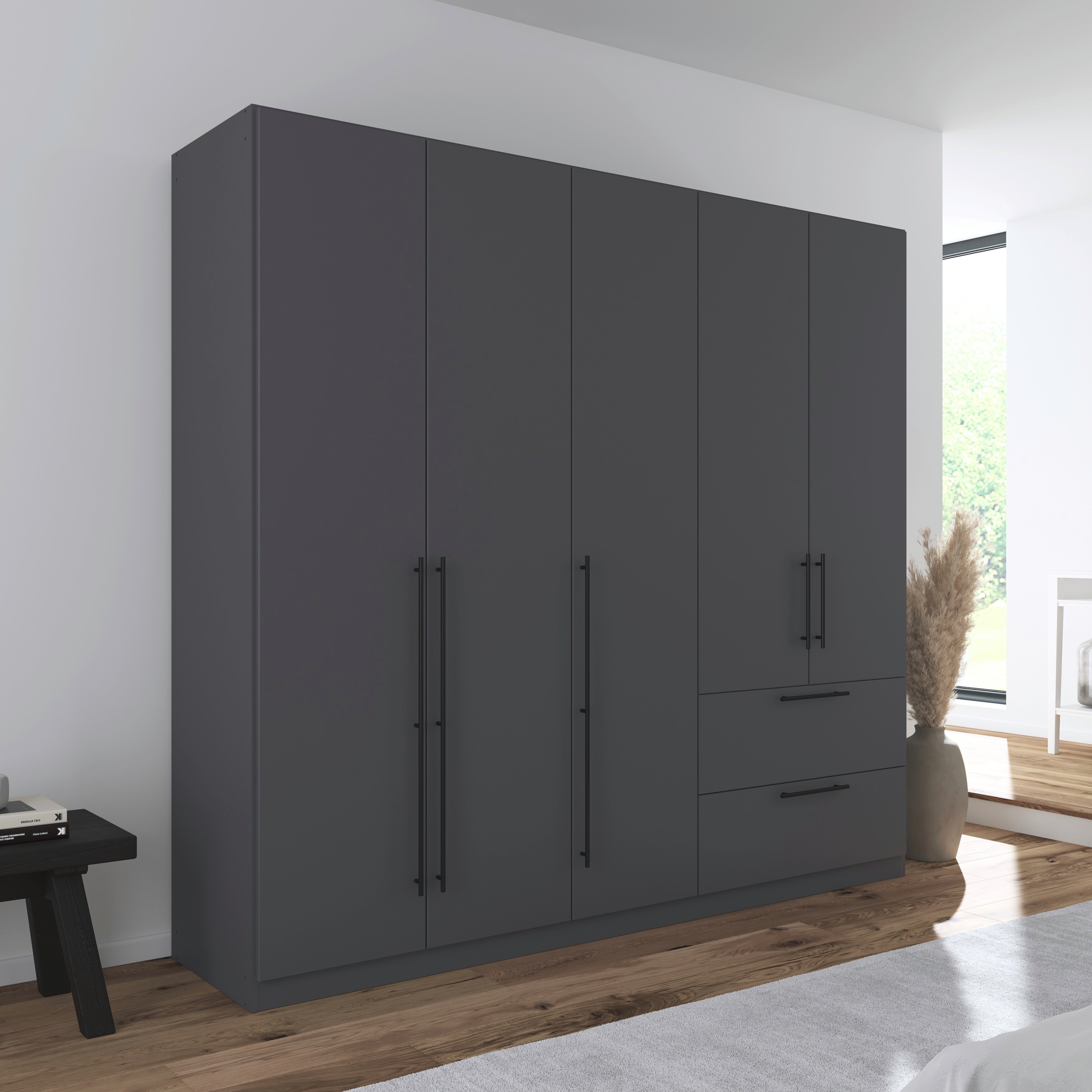 Thumbnail - rauch Kleiderschrank "Drehtürenschrank Schrank Garderobe Wäscheschrank Schlafzimmer AVOLA" in 3 verschiedenen Ausstattun...