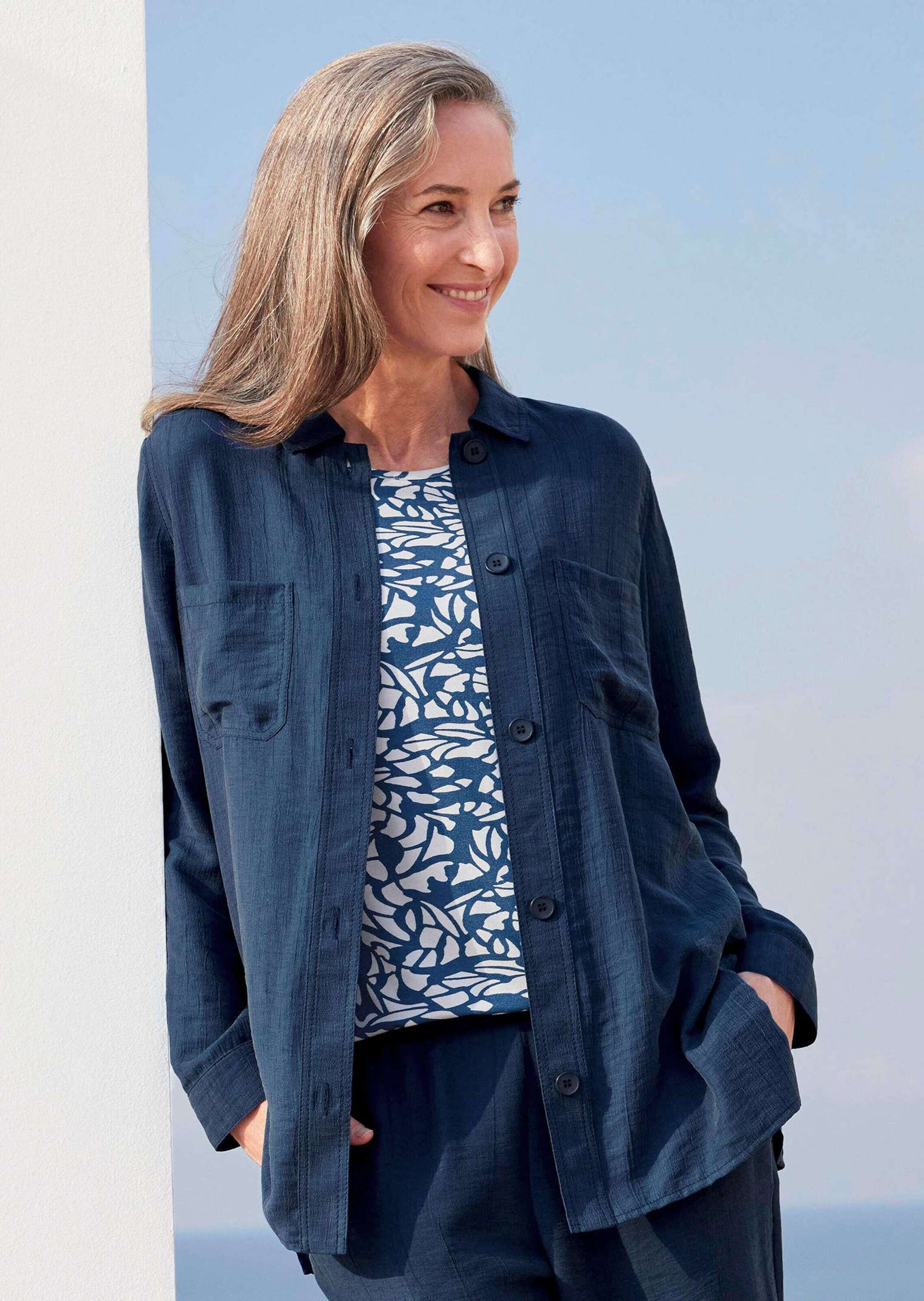 Thumbnail - GOLDNER Hemdbluse "Kurzgröße Viskose Hemdjacke Langarm" Sonstige