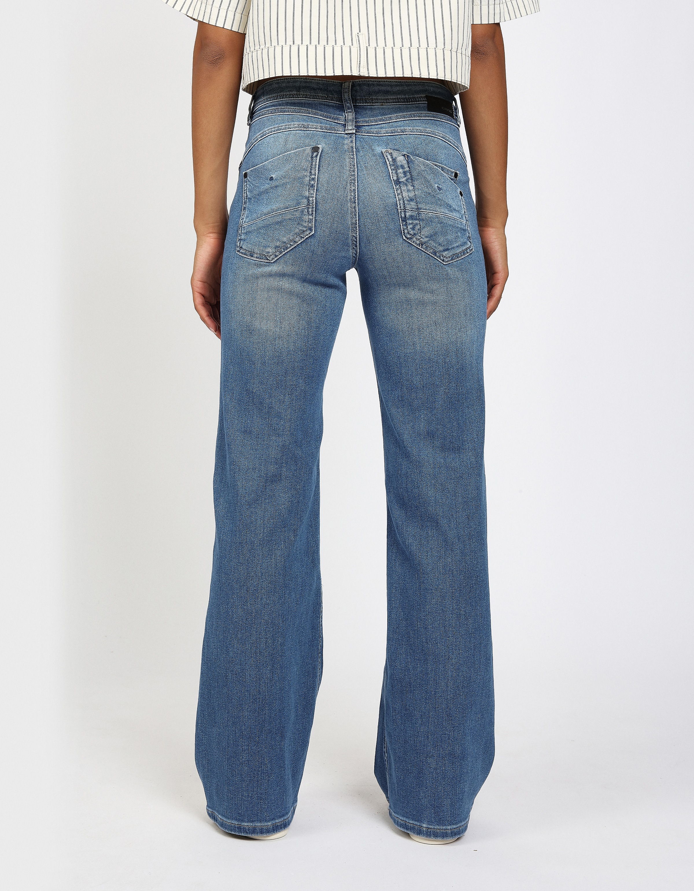 GANG 5-Pocket-Jeans »94AMELIE WIDE LONG«, Long = 4 cm länger