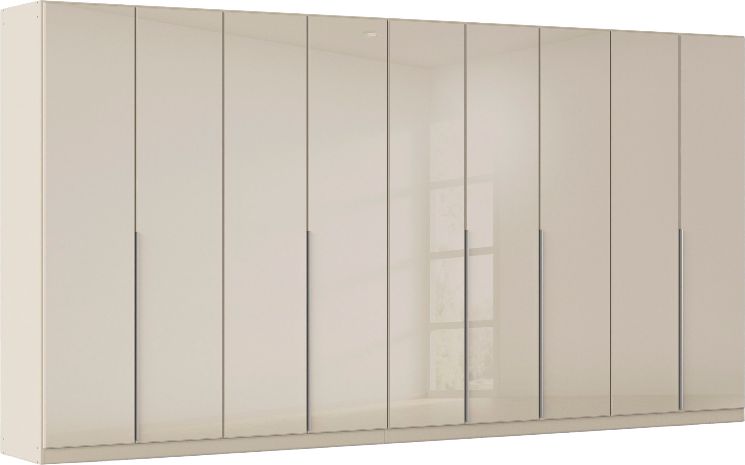 OTTO home Drehtürenschrank "Kleiderschrank Kleiderschränke Schrank Garderobe AGORDO mit Glasfront" in zwei Griff-Farben, Breiten 91-405 cm, durchdachte Innenausstattung, in 8 Breiten und 2 Höhen MADE IN GERMANY