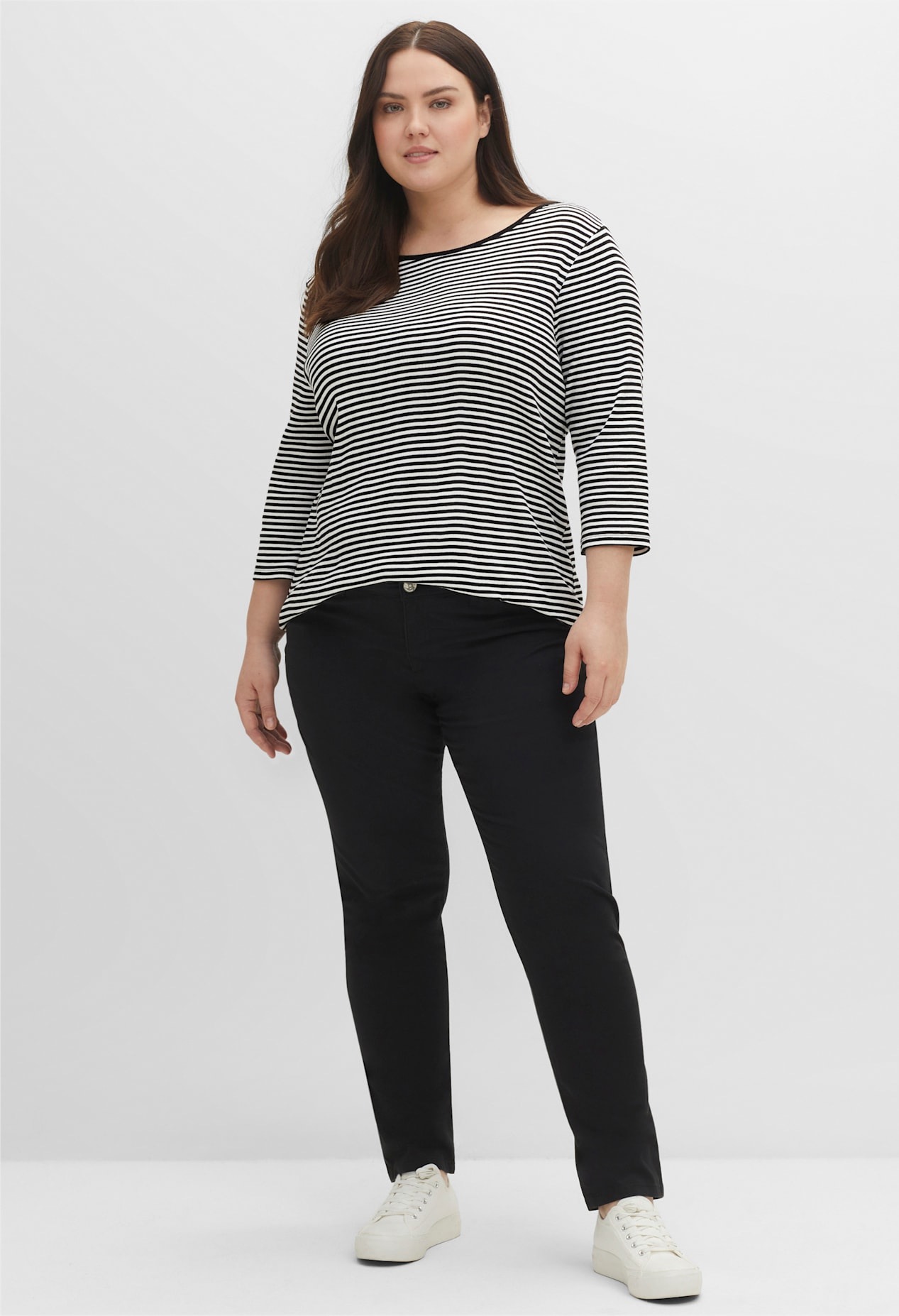 Sheego 3/4-Arm-Shirt "3/4-Arm-Shirt", (1 tlg.) günstig online kaufen