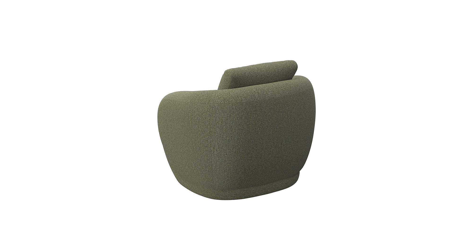 FLEXLUX Sessel »Torino, rund, drehbar, Einzelsofa, Polstersessel,«, Modernes, organisches Sessel-Design, Kaltschaum, Wellenunterfederung