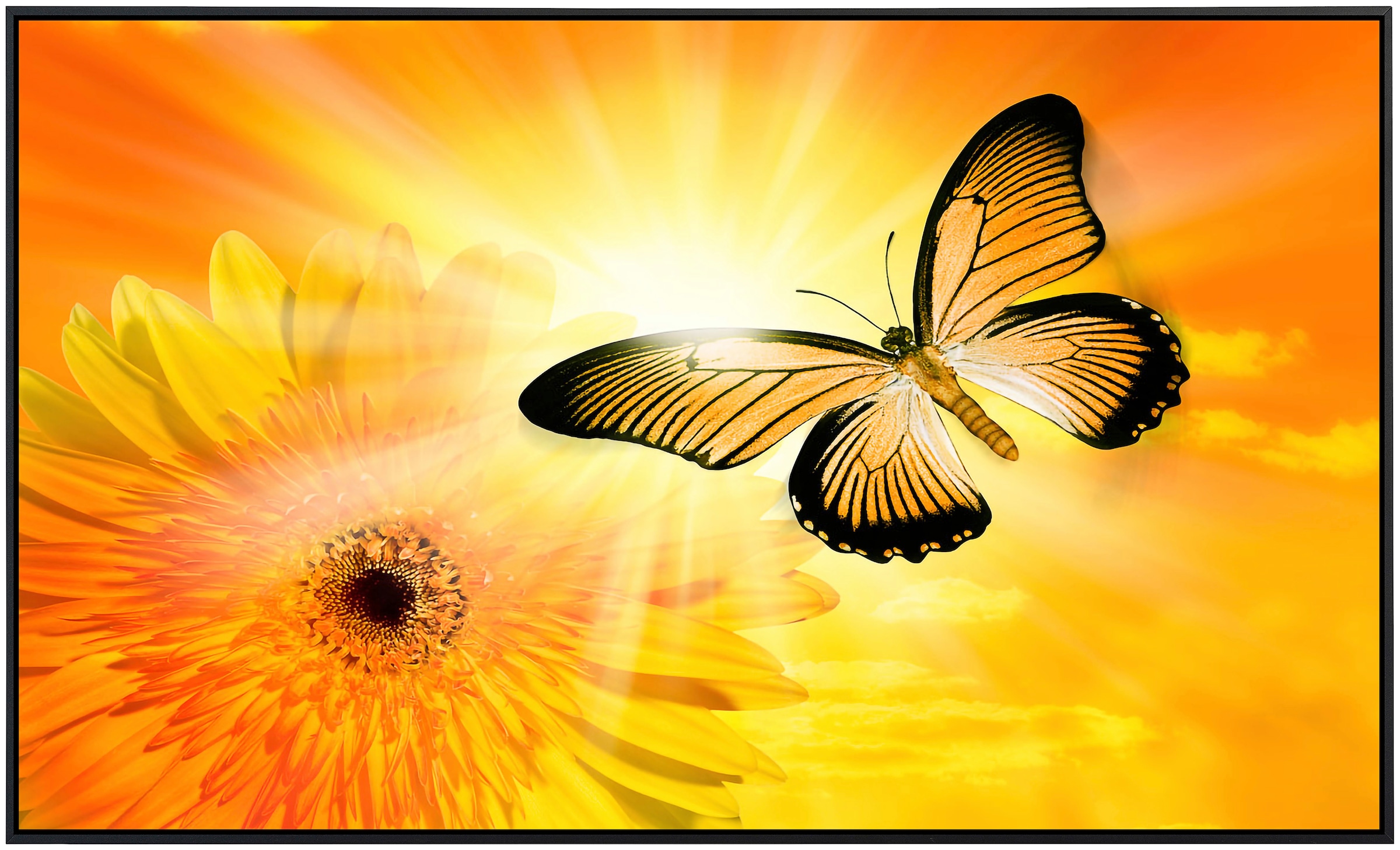Papermoon Infrarotheizung »Schmetterling«, sehr angenehme Strahlungswärme