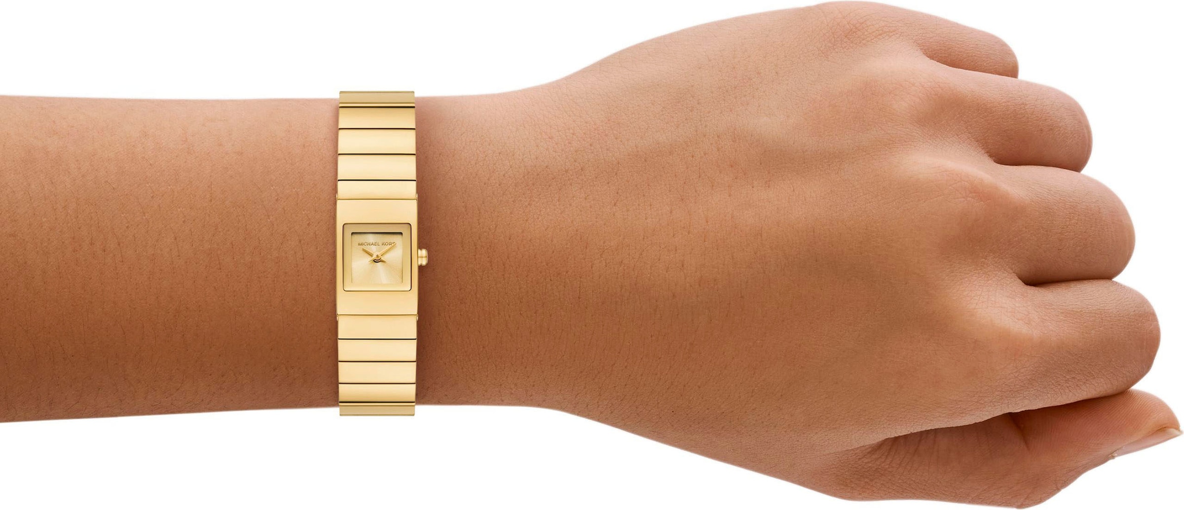 MICHAEL KORS Quarzuhr »DARRINGTON«, Armbanduhr, Damenuhr, Edelstahlarmband, analog