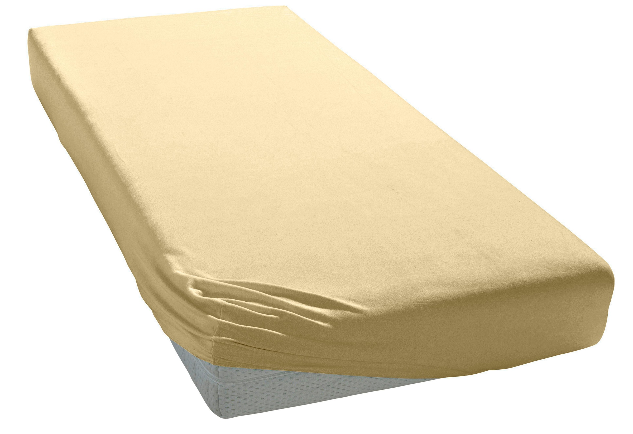 Elegante Spannbettlaken "Mako-Jersey" in hochwertiger Qualität mit Elasthan-Anteil