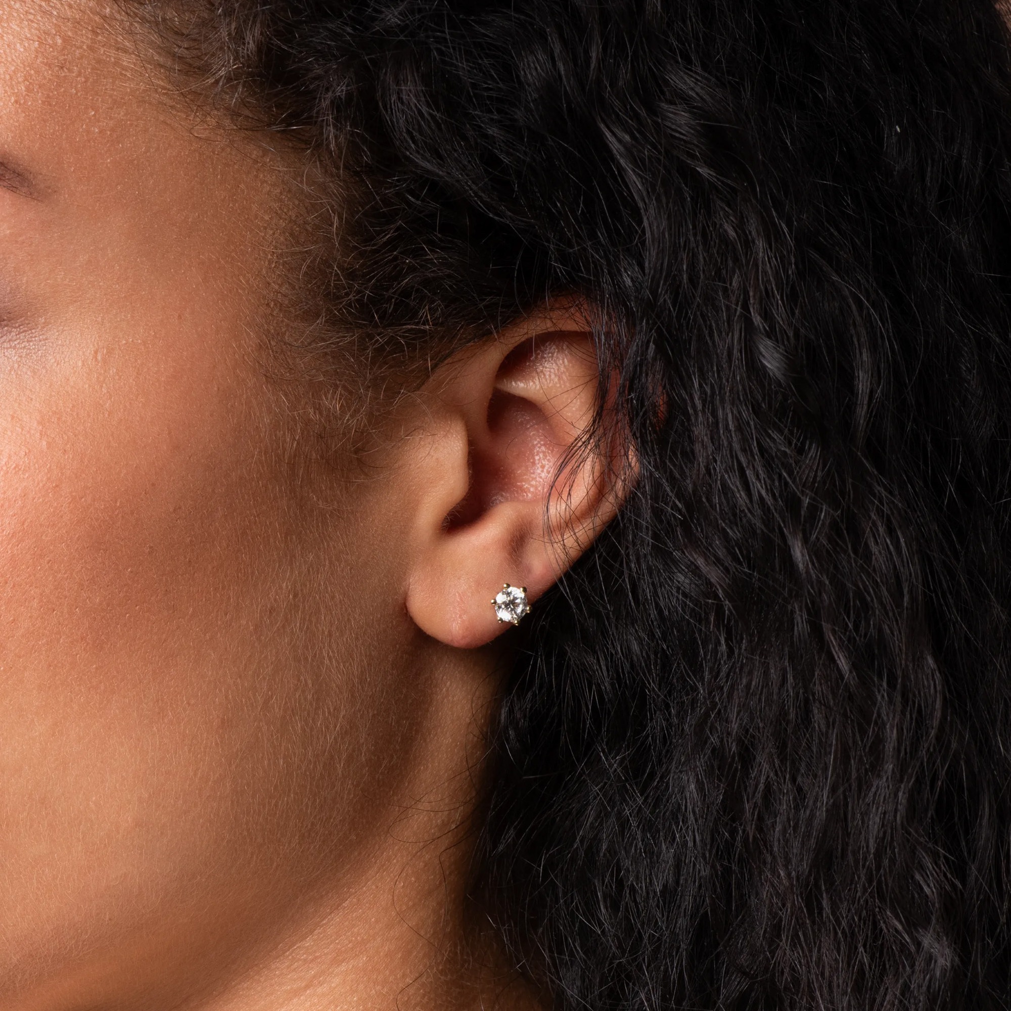 LYOMI Paar Ohrstecker »585/- Weißgold 2 synth. Diam. 1,0 ct.«