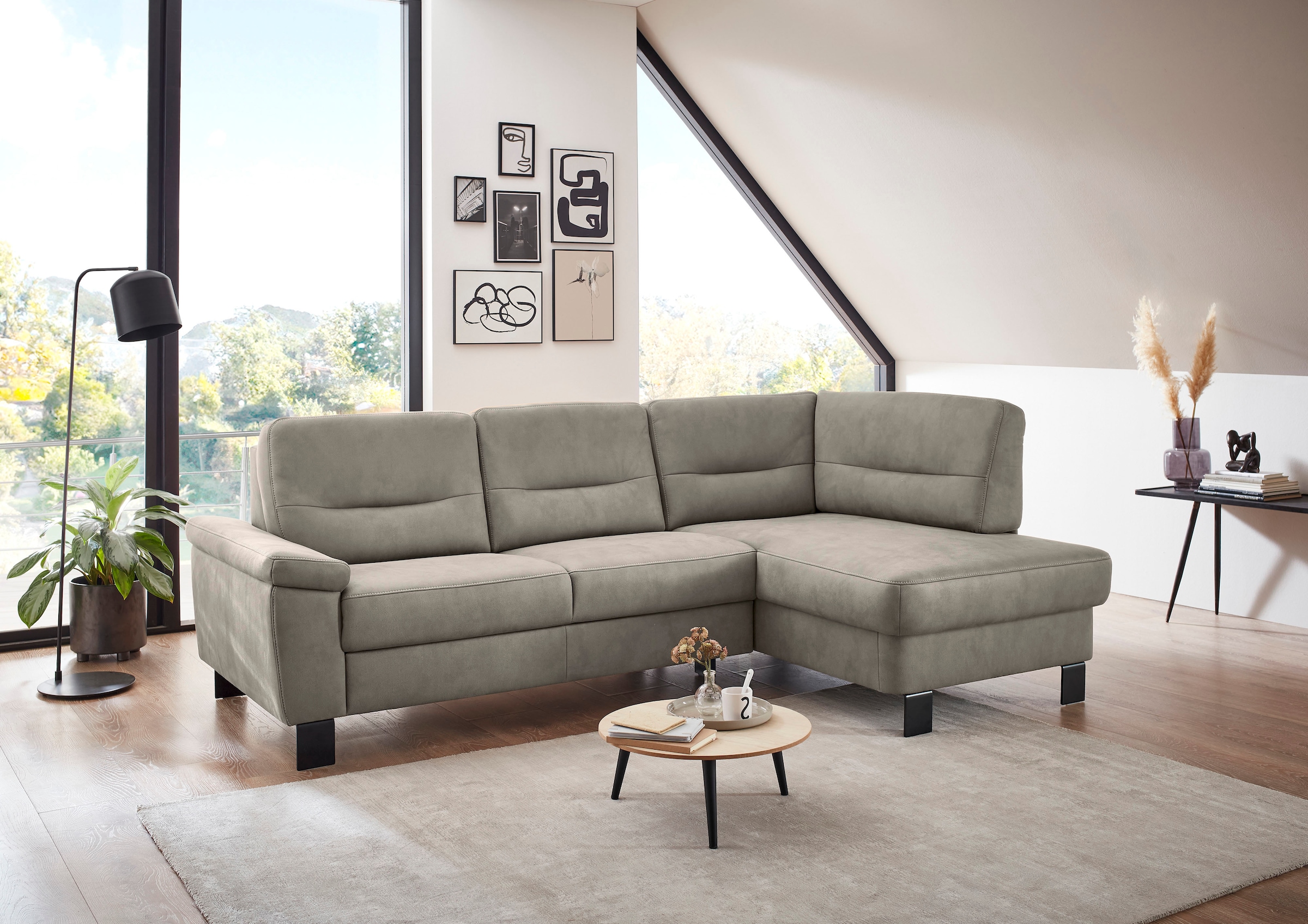 Die PlanBar Ecksofa "PP-PF23172 L-Form, Breite 244 cm" Eckgarnitur mit beso günstig online kaufen