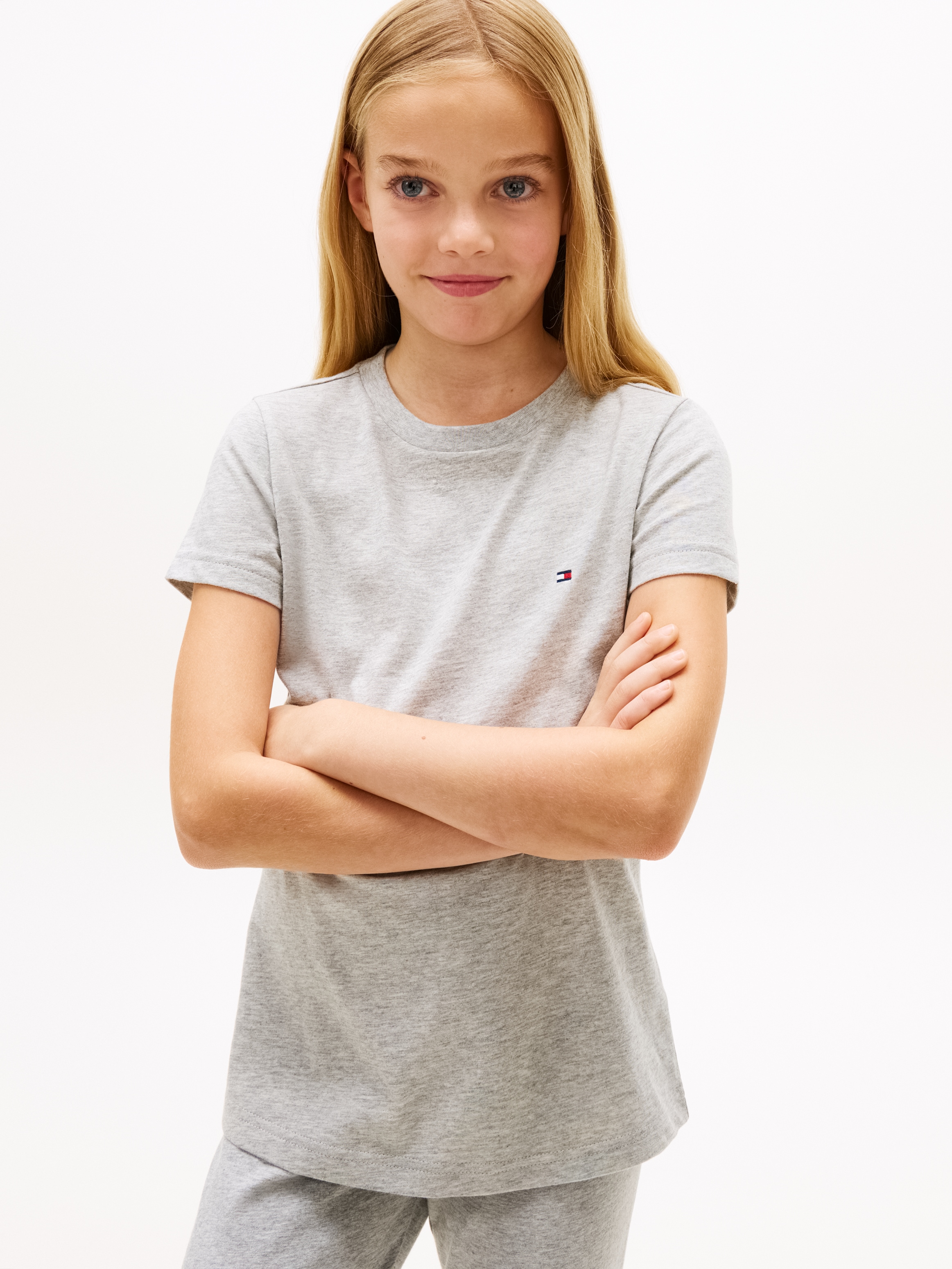 Tommy Hilfiger Underwear T-Shirt »2P CN TEE mit Stickerei und Rundhals im 2er-Pack« Packung, 2er-Pack, 2 unifarben, casual, regular fit, Baumwolle, Rundhals
