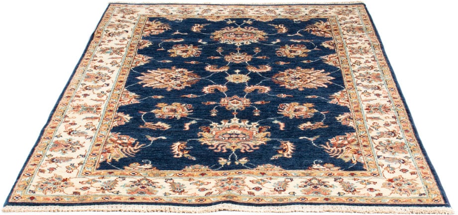 morgenland Orientteppich "Ziegler - 176 x 120 cm - dunkelblau", rechteckig, 6 mm Höhe, Wohnzimmer, Handgeknüpft, Einzels